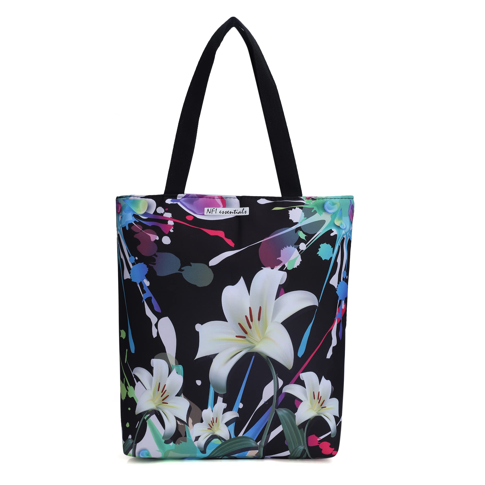 Stylish Foldable Canvas Tote Bag for Women with Zipper - Durable Shoulder Handbag for Shopping, Travel & Work | Perfect for Groceries, Gym & Daily Commute