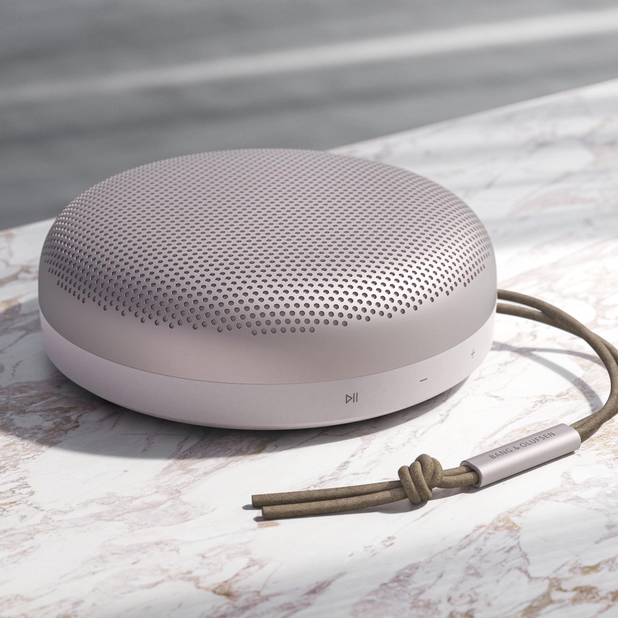 Bang & Olufsen Beosound A1 2nd Gen Wireless Bluetooth Speaker - Portable, Waterproof, Built-in Mic, Pink | Perfect for Outdoor Adventures, Pool Parties & Home Decor