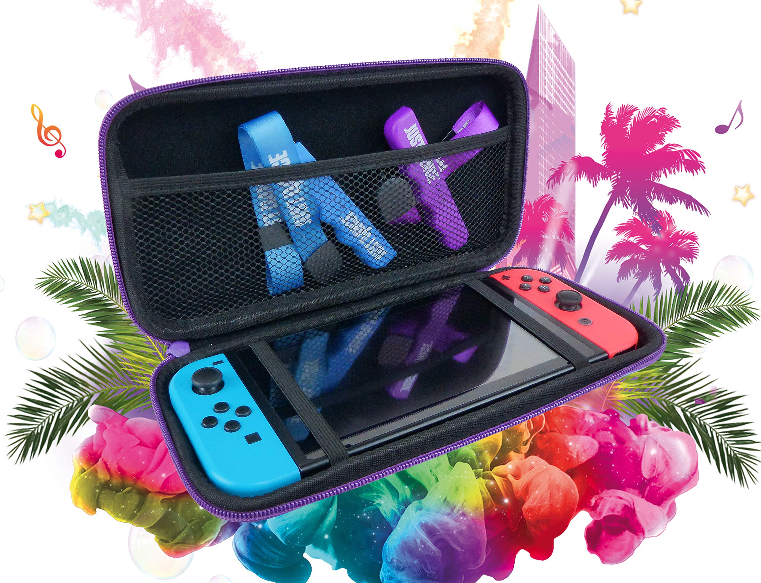 Shockproof Hard Shell Travel Case for Nintendo Switch - Durable EVA Storage Bag with Zipper for Gaming Console & Accessories - Perfect for Travel, Commuting & Home Storage