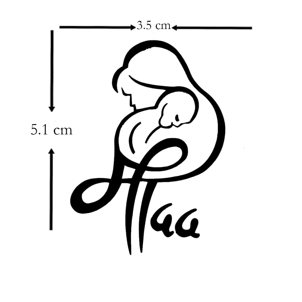 Cute Comet Busters Temporary Body Tattoo Stickers - Fun Maa Design (BT076) for Kids, Parties & Festivals