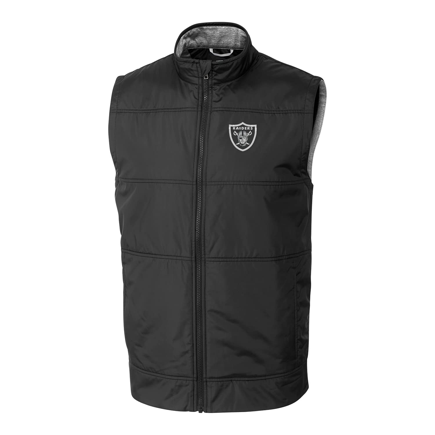 Cutter & Buck Men's NFL Big & Tall Stealth Full-Zip Vest - Lightweight Puffer Jacket for Football Fans - Perfect for Game Day, Tailgating & Outdoor Activities