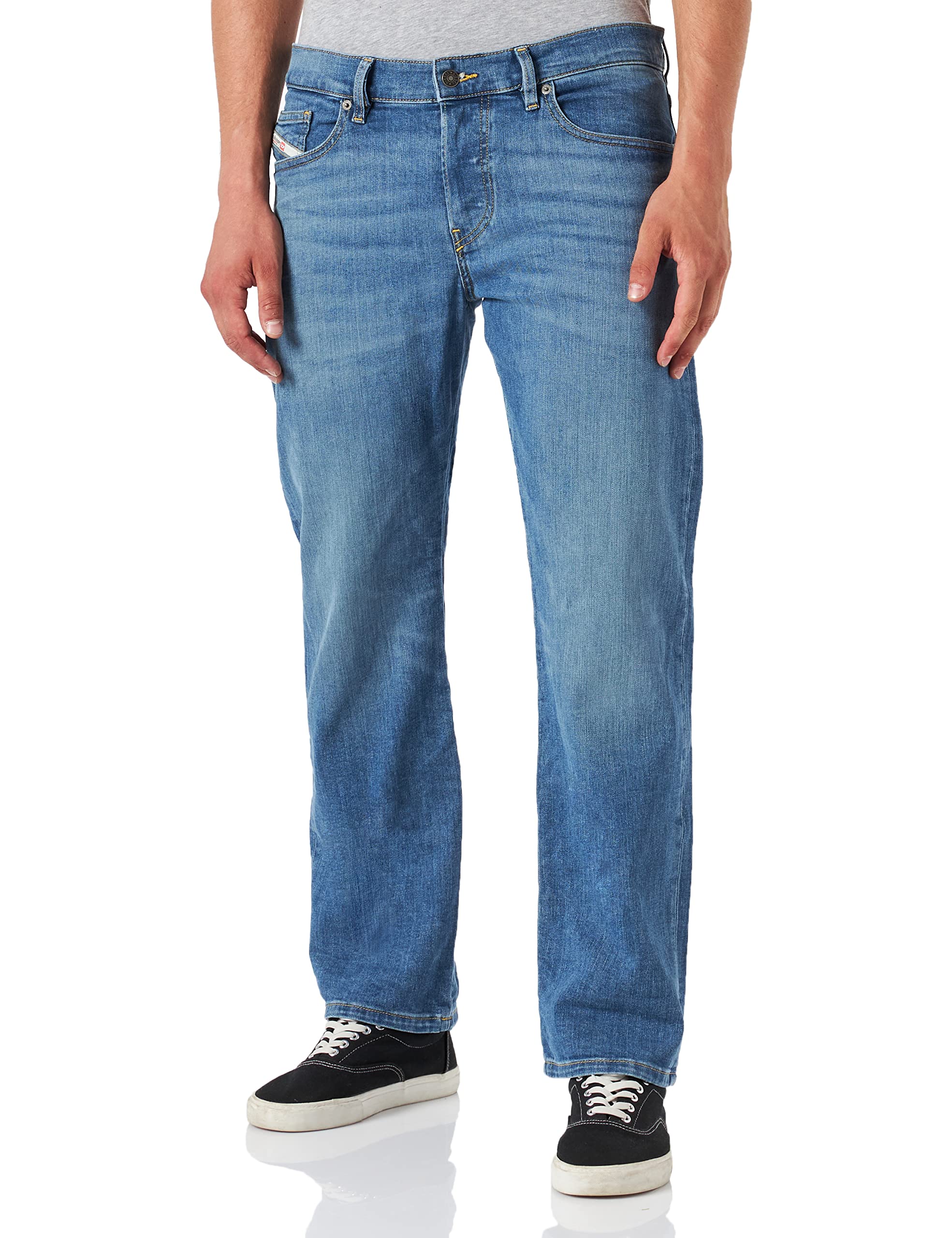 Diesel Men's D-Mihtry Slim Fit Stretch Denim Jeans - Comfortable & Stylish for Casual Wear, Work, and Night Out