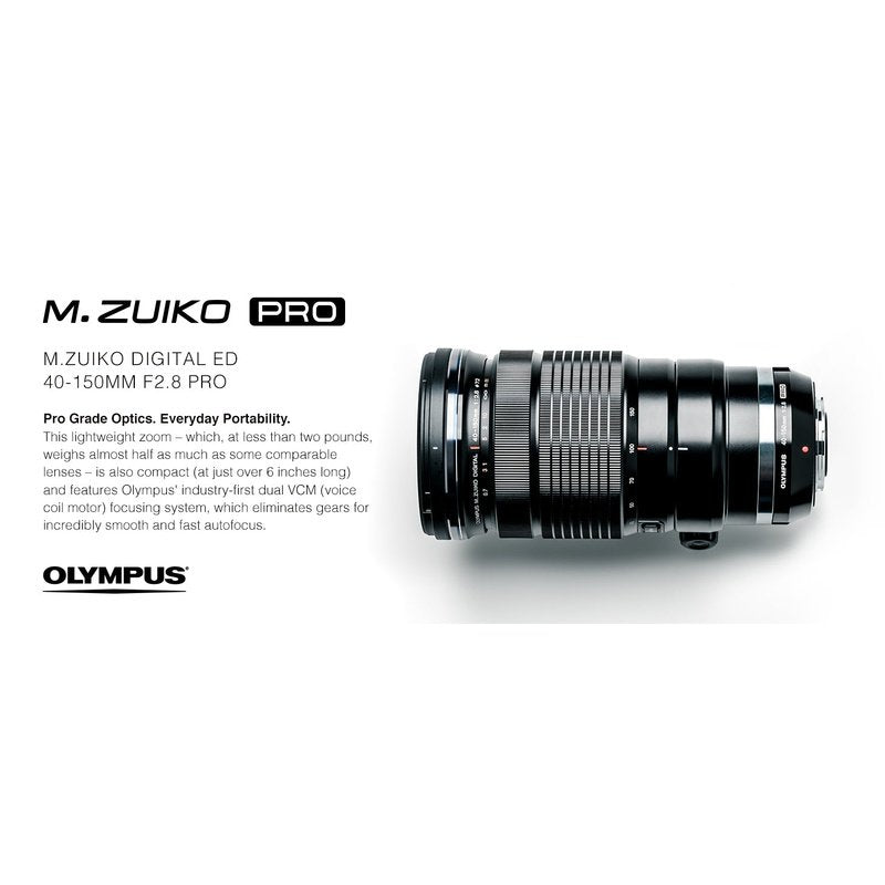 Olympus M.Zuiko Digital ED 40-150mm f/2.8 PRO Lens for Micro Four Thirds Cameras - Professional Telephoto Zoom Lens for Sports, Wildlife & Portrait Photography