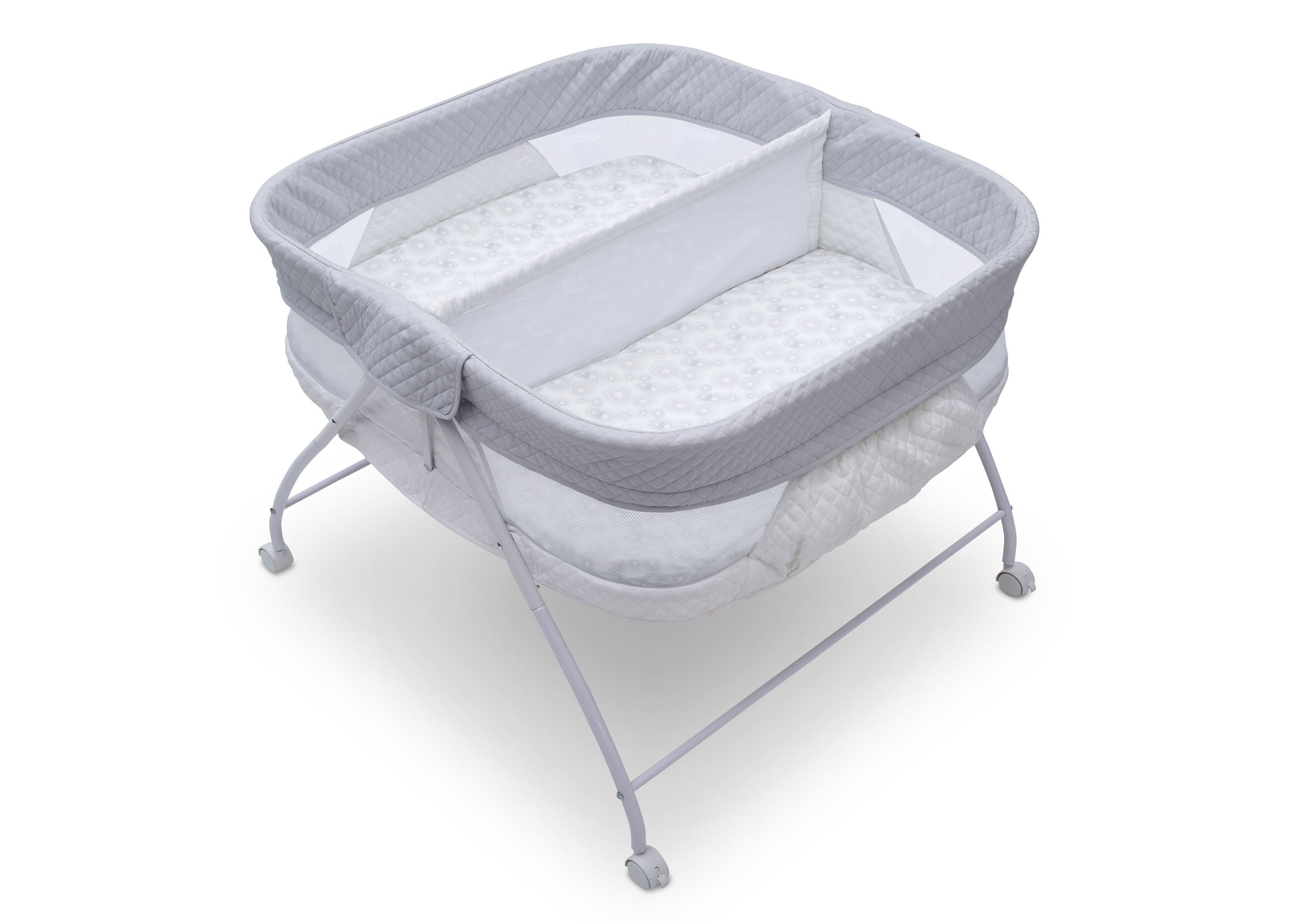 Twin EZ Fold Ultra Compact Double Bassinet - Portable Baby Crib for Twins - Perfect for Travel, Nursery & Small Spaces