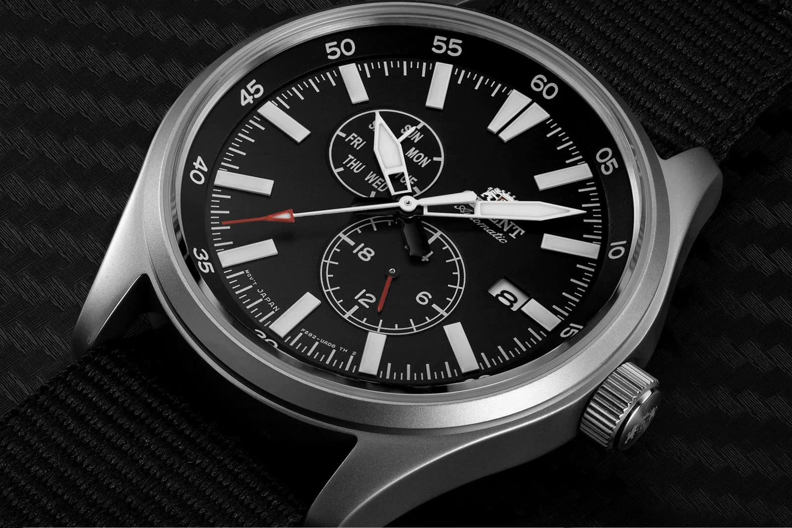 ORIENT Defender 2 Automatic Sports Watch for Men - Black Dial with Nylon Strap RA-AK0404B | Durable Outdoor & Casual Wear Timepiece for Hiking, Running & Everyday Use