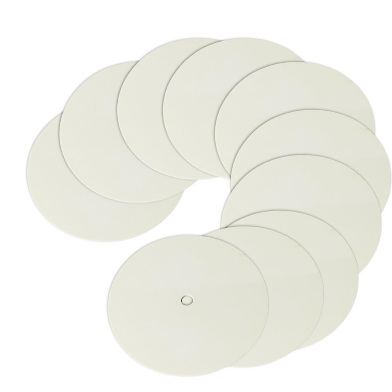 OM KRAFT Pack of 10 Acrylic Cake Cards with 10mm Hole (5.25 Inch) - Perfect for Birthday, Wedding & Dessert Decorations