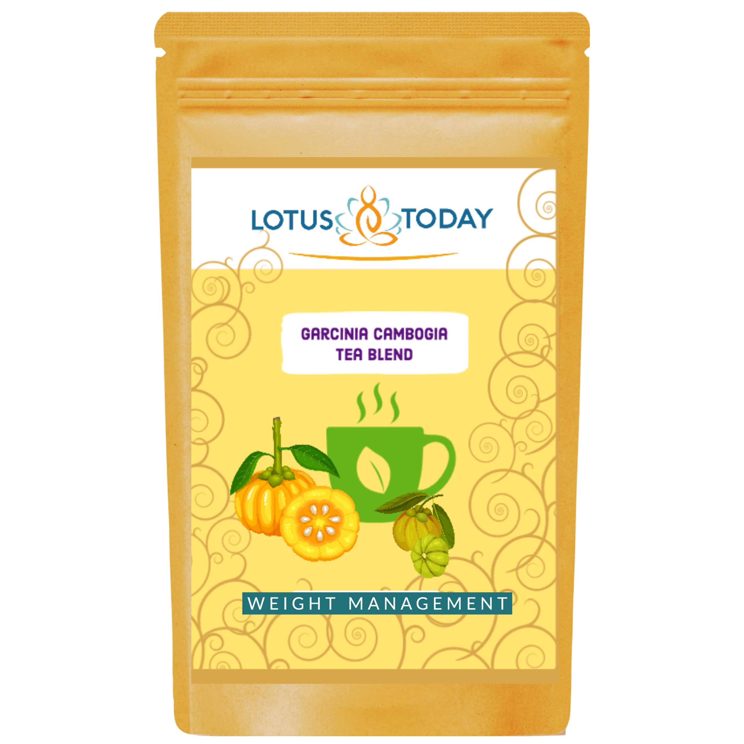 Garcinia Cambogia Weight Loss Tea - Natural Fat Burner & Appetite Suppressant - Herbal Slimming Detox Tea for Women & Men - 14 Day Supply - Perfect for Post-Workout Recovery & Healthy Lifestyle