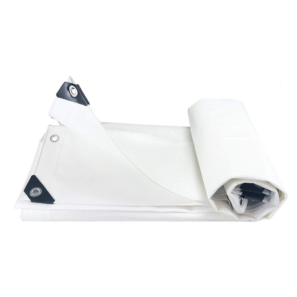 12 Mil 20x40FT Heavy Duty Waterproof Tarpaulin Cover - UV & Rip Resistant, Reinforced Edges for Boat, RV, Canopy, Camping Tent, Shelter - Multi-Purpose Outdoor Protection for Harsh Weather Conditions