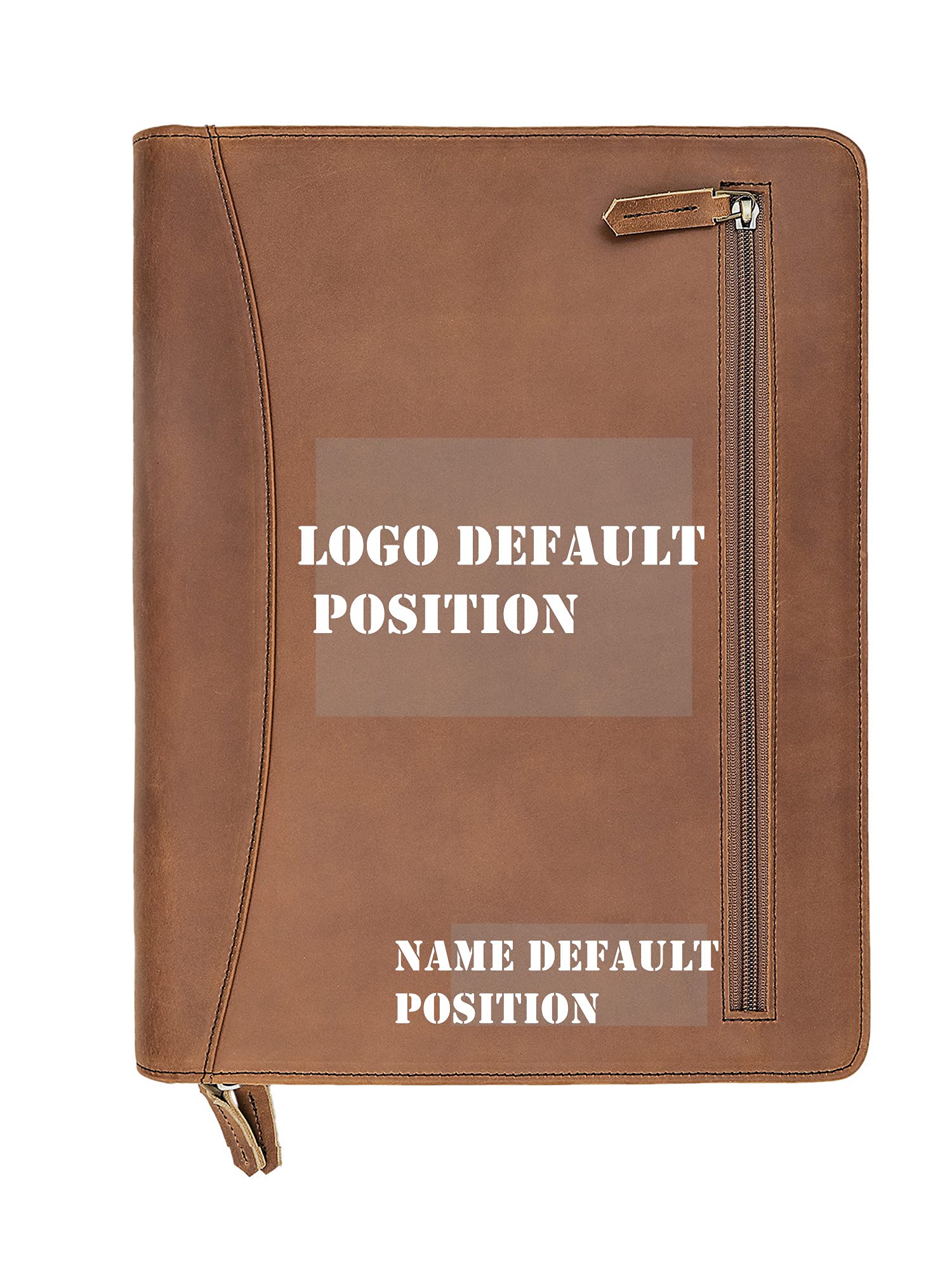 Genuine Leather Portfolio for 13 Inch Laptop & Tablet | Handmade Business Padfolio with Letter Size Notepad Holder | Professional Document Organizer | Gift for Men & Women | Office, Meeting & Travel Use