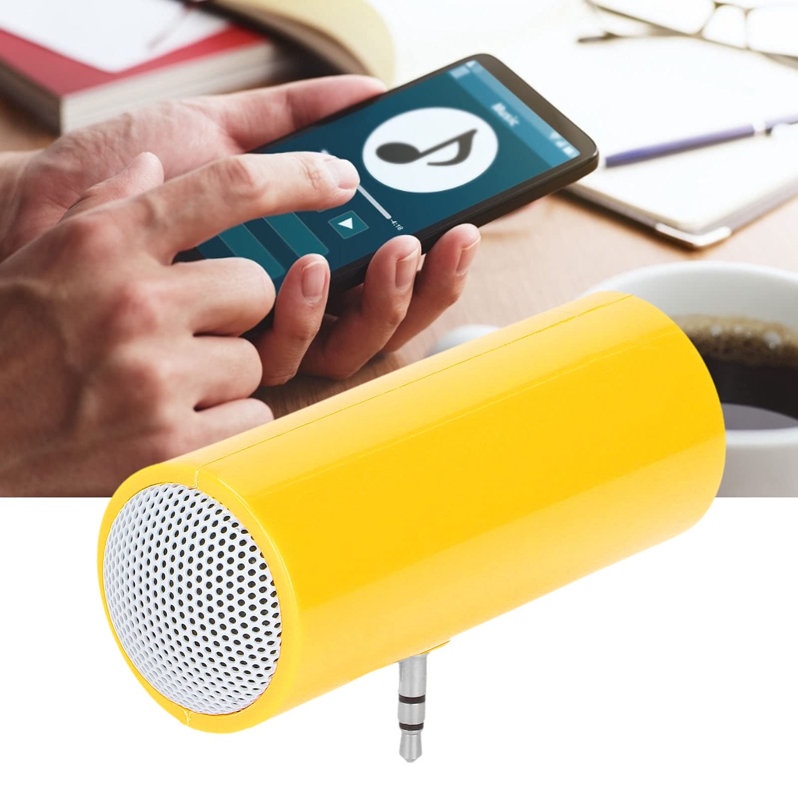 Portable Mini Speaker with 3.5mm Jack - Wireless Stereo Sound for Smartphones & Laptops - Home & Travel Use