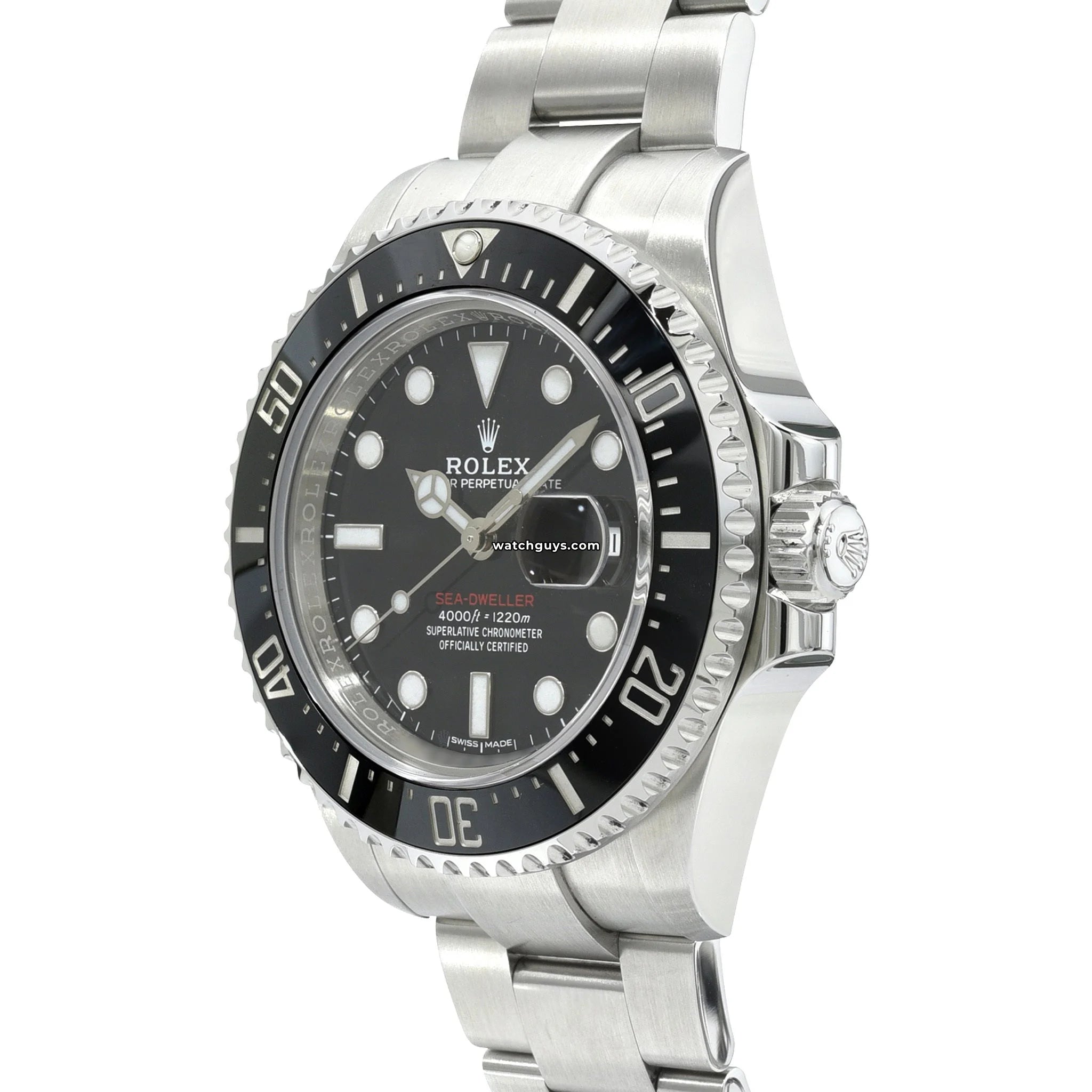 Rolex Sea-Dweller 126600 Men's Luxury Dive Watch - 43mm Black Dial, Stainless Steel, Waterproof 1220m - Perfect for Professional Diving & Luxury Collectors