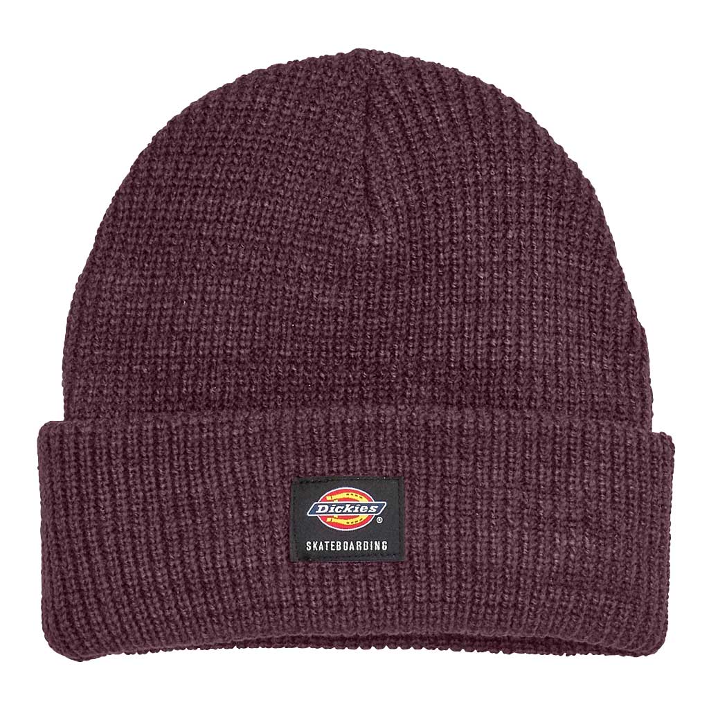 Dickies Men's Flip-Up Beanie Winter Hat - Warm Fleece Lined Skull Cap for Cold Weather - Maroon - Perfect for Skiing, Snowboarding & Outdoor Activities