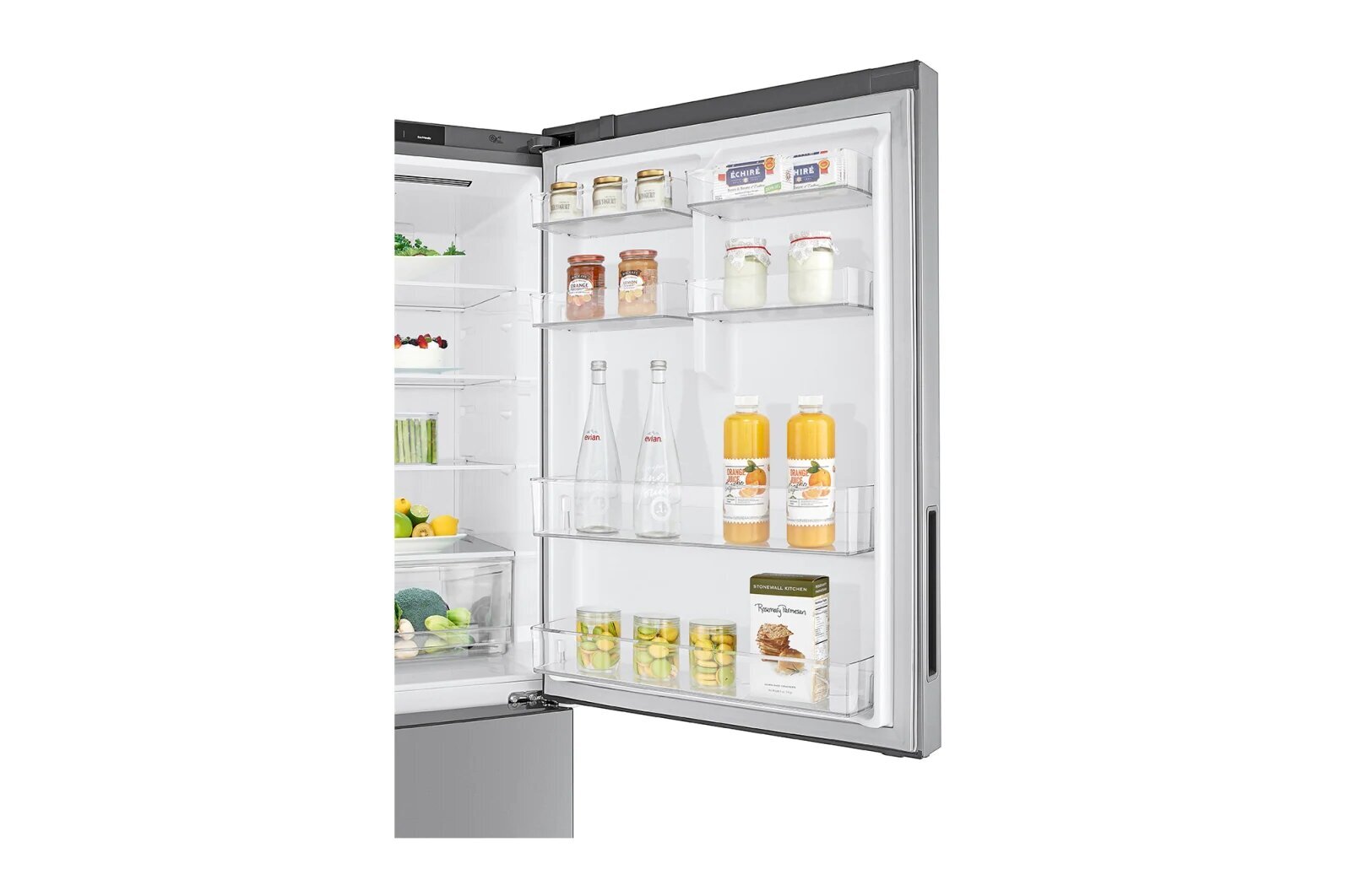 LG 455UPLE 420L Bottom Mount Refrigerator - Dark Graphite | Energy Efficient, Spacious Design for Modern Kitchens | Perfect for Home, Office & Restaurant Use