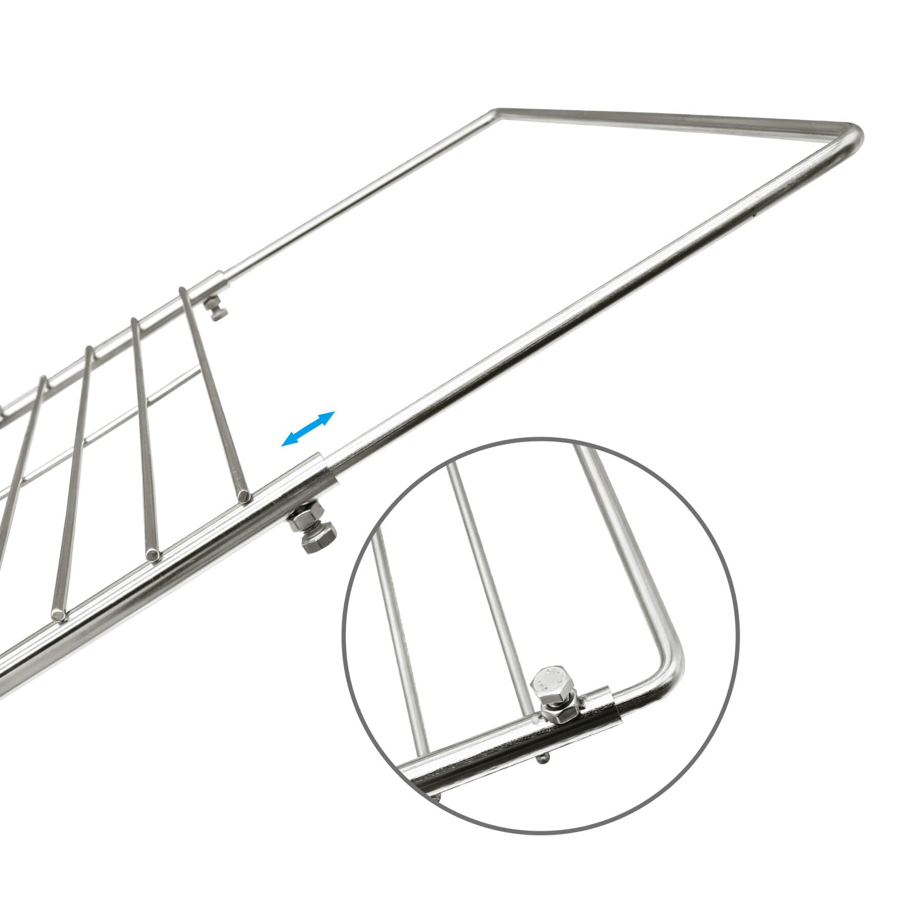 Heavy Duty 304 Stainless Steel Adjustable Oven Rack - Universal Telescopic Cooling & Baking Rack for Whirlpool, Frigidaire, GE, Kenmore Ovens - Perfect for Roasting Turkey, Baking Cookies, and Cooling Pastries