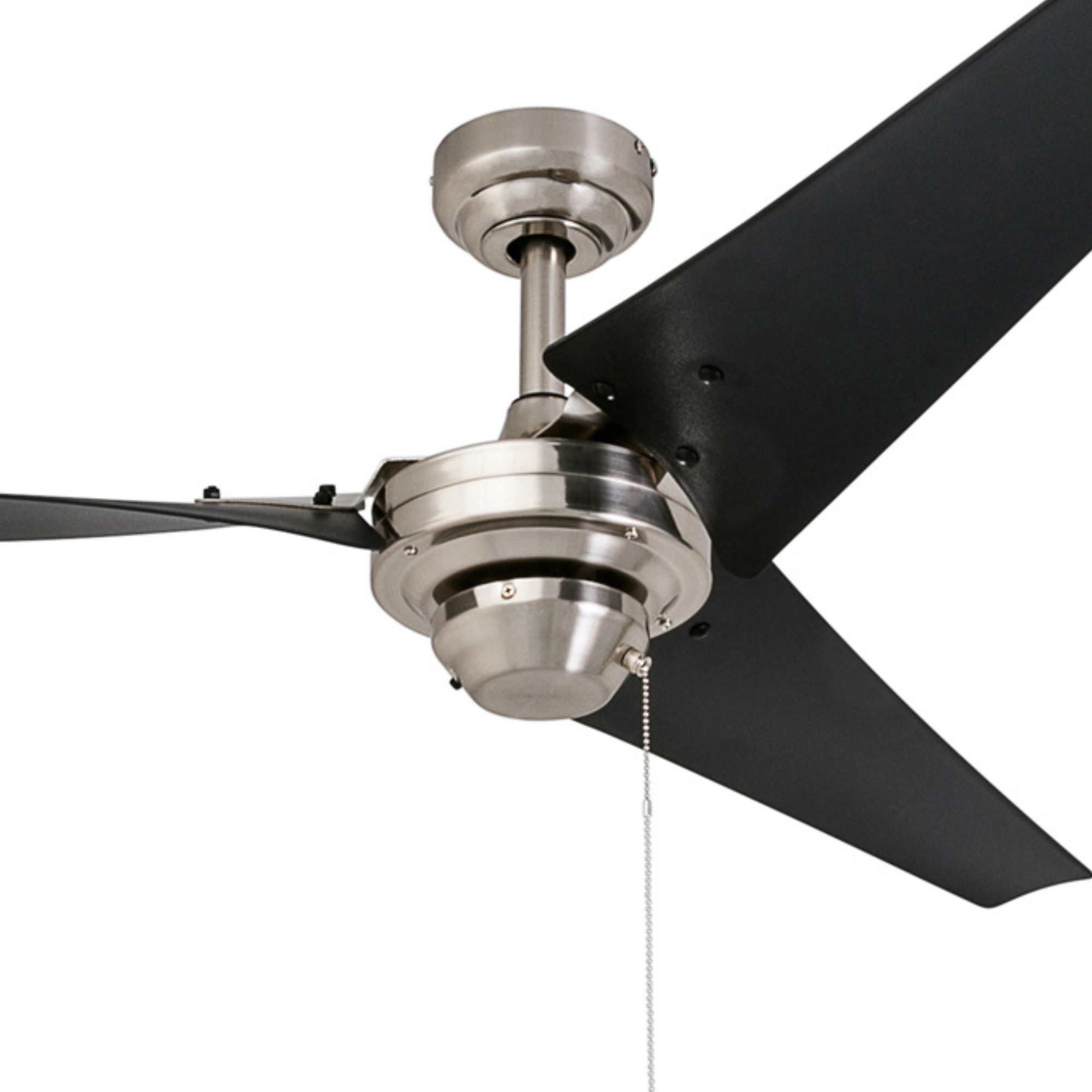 56 Inch Almadale Brushed Nickel Ceiling Fan with Pull Chain - Modern Cooling for Living Room, Bedroom & Outdoor Spaces