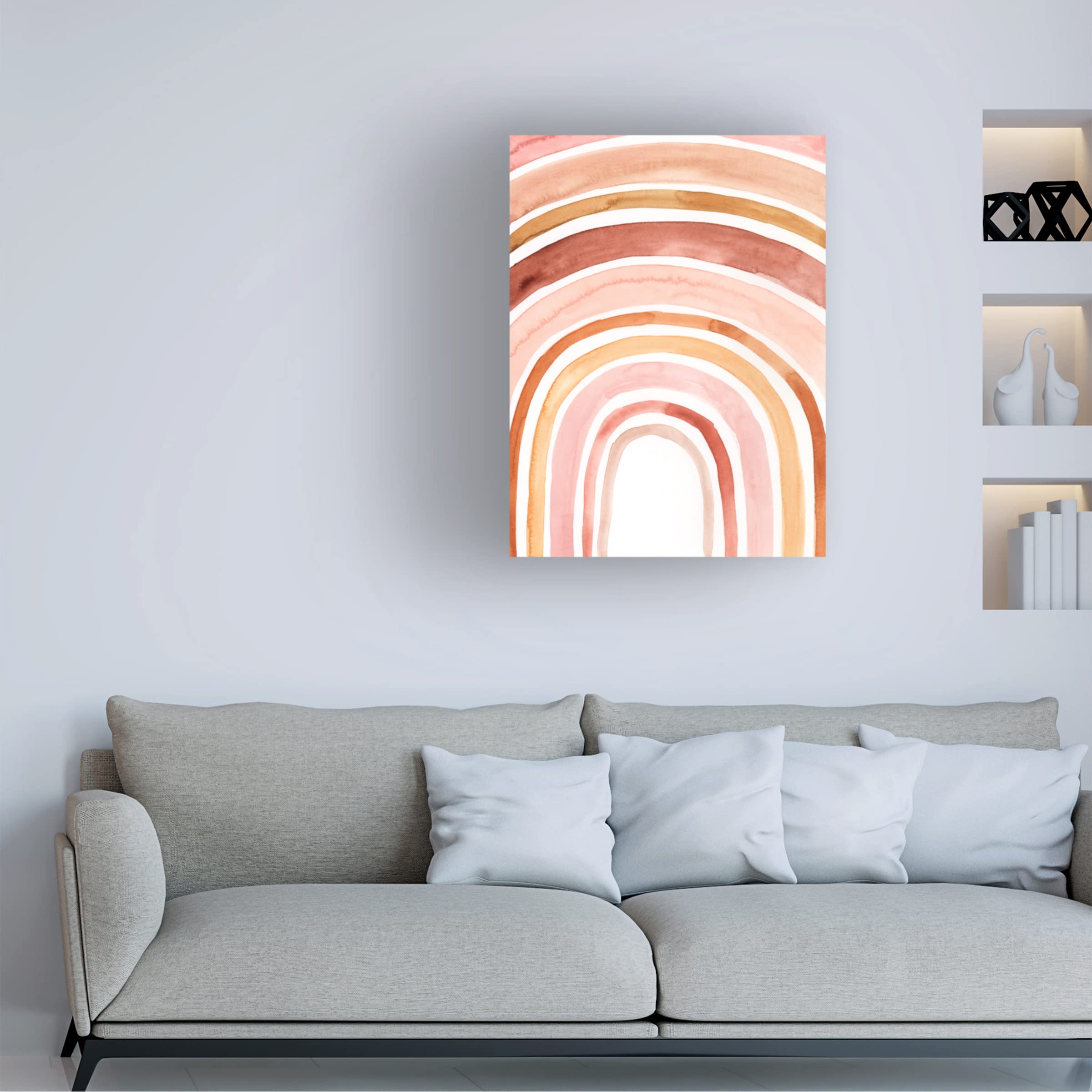 Victoria Borges 'Southwest Arches I' Canvas Wall Art Print - Desert Landscape Painting for Southwestern Home Decor | Perfect for Living Room, Bedroom & Office Wall Decor