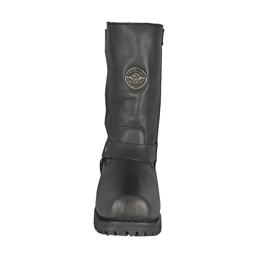 Milwaukee Leather Men's 11-Inch Harness Motorcycle Boots - Durable Riding Boots for Cruiser & Biker - Perfect for Long Rides & Motorcycle Events
