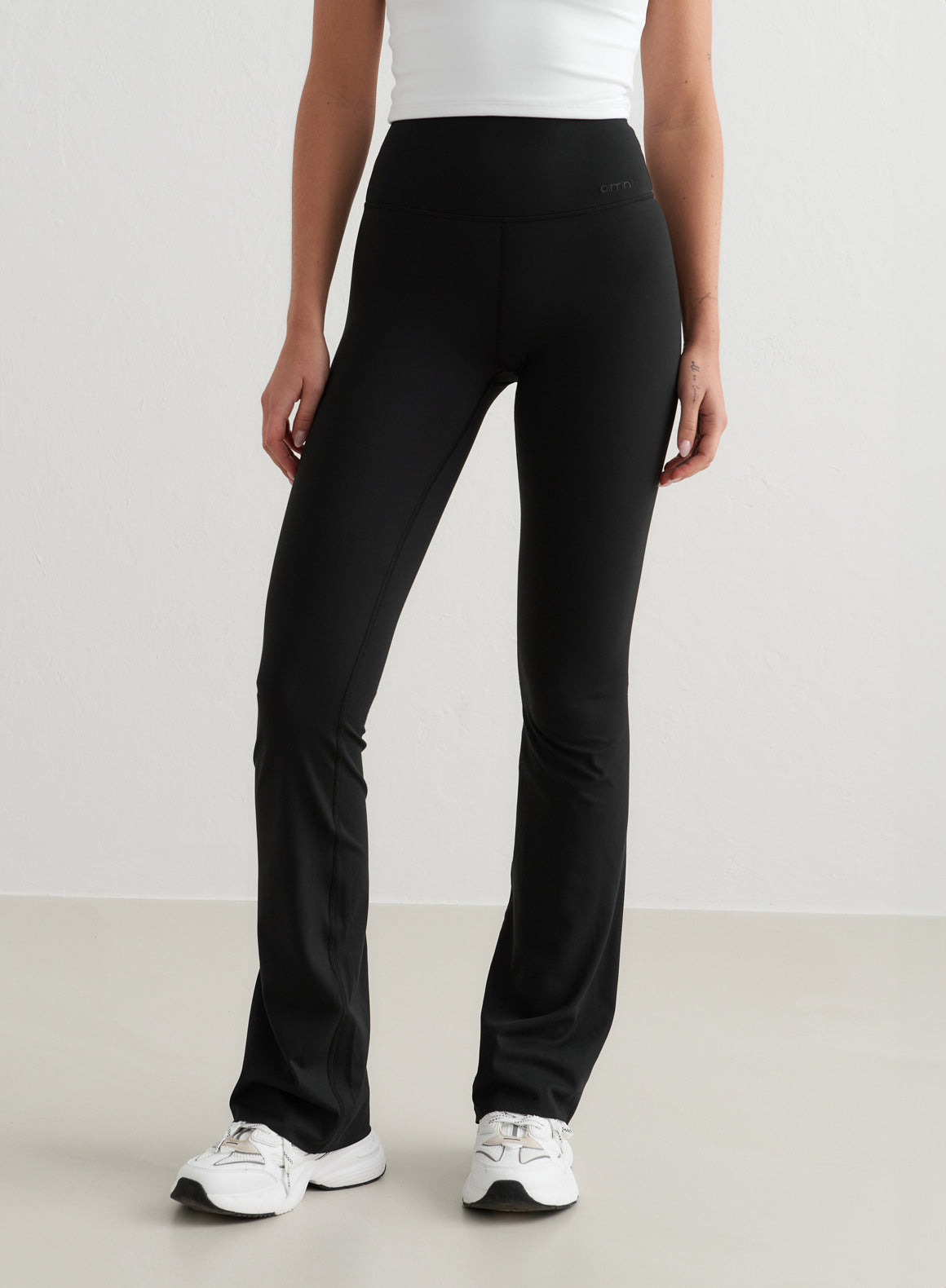 Black Sense Flare Tights - High Waist Yoga Pants for Women, Seamless Workout Leggings with Tummy Control - Perfect for Gym, Running, Pilates & Lounge Wear