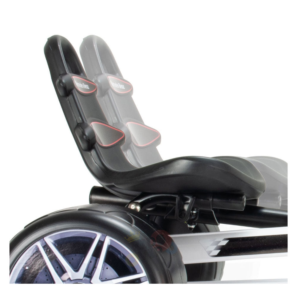 Mercedes Benz Pedal Go Kart for Kids with Adjustable Seat - Ride-On Toy Car for Outdoor Play, Birthday Gifts & Backyard Fun
