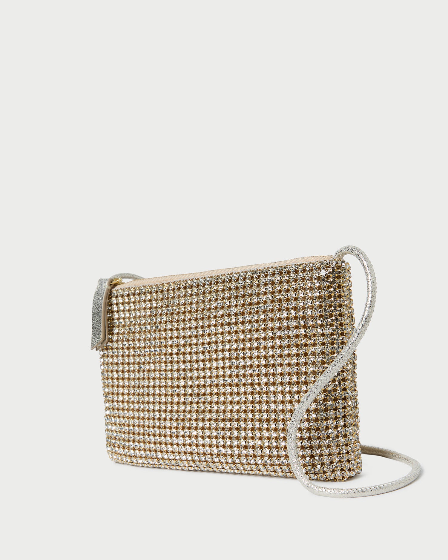 Yasmine Gold Diamanté Crossbody Bag for Women - Elegant Rhinestone Evening Purse - Perfect for Parties, Weddings & Special Occasions