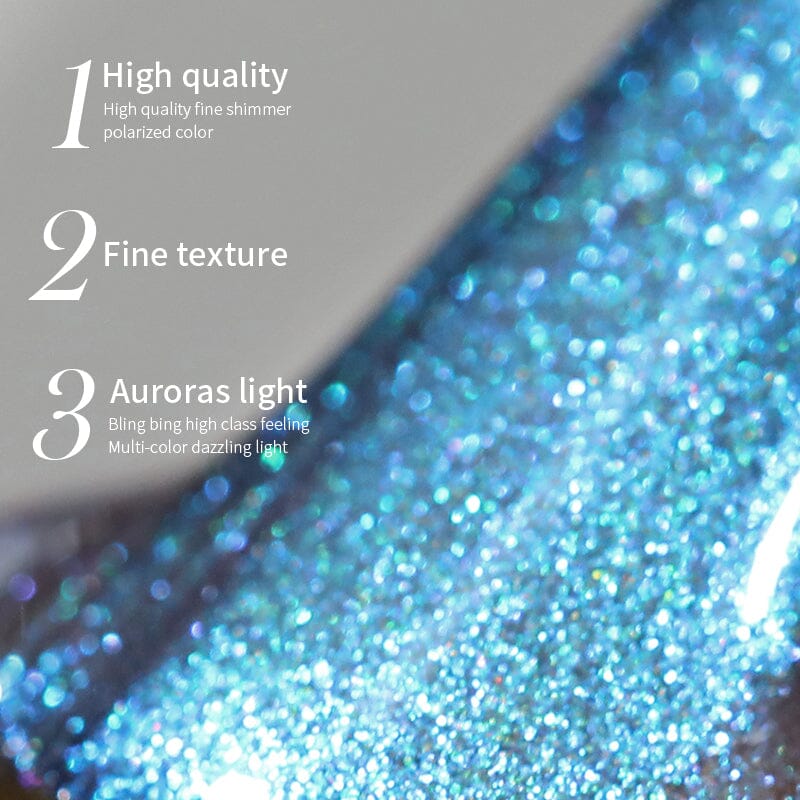 Auroras Cat Magnetic Gel Polish MY90 Angel Tears 10ml - Long-Lasting Nail Polish for Salon & Home Manicures - Perfect for Special Occasions & Everyday Wear