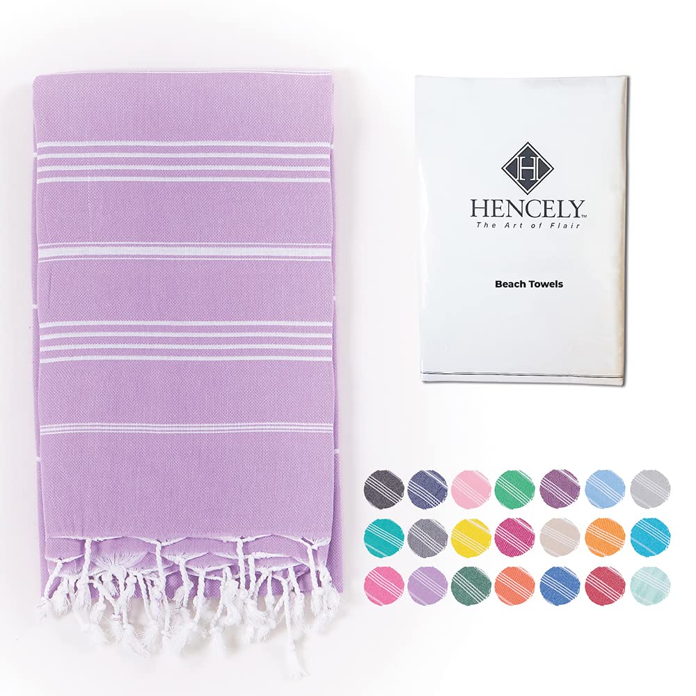 Turkish Beach Towel - Oversized Sand-Free Quick-Dry for Pool, Beach & Travel (Lilac)