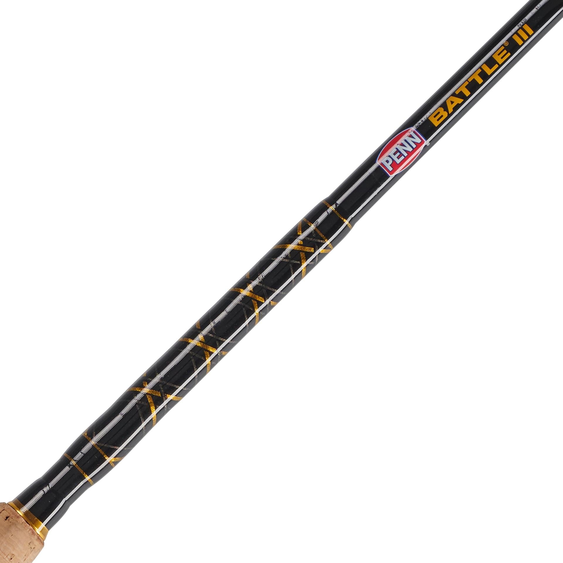 Battle® III Spinning Rod and Reel Combo - Premium Fishing Gear for Freshwater & Saltwater Anglers - Perfect for Bass, Trout, and Saltwater Fishing Adventures