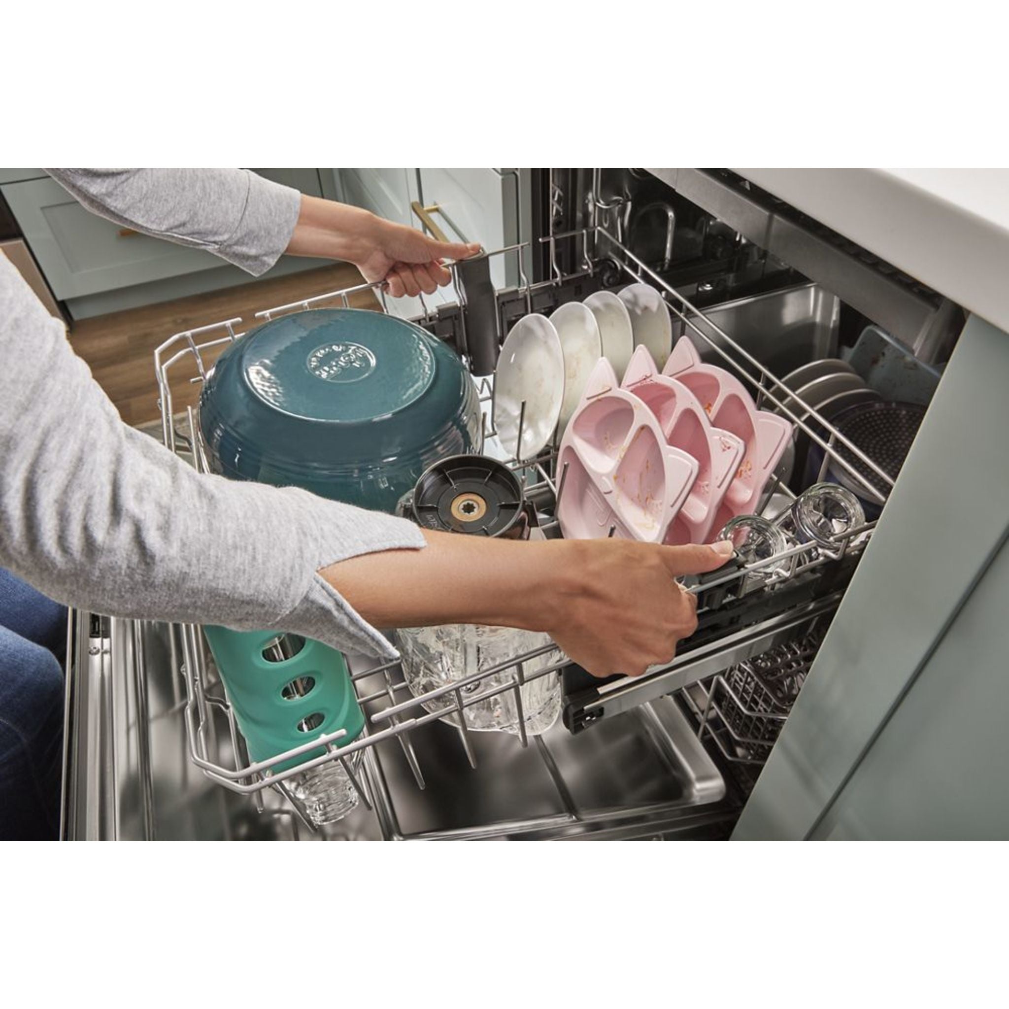 Whirlpool WDT750SAKV Stainless Steel Tub Dishwasher with Print Resist Finish - Black Stainless Steel - Perfect for Modern Kitchens & High-Traffic Homes