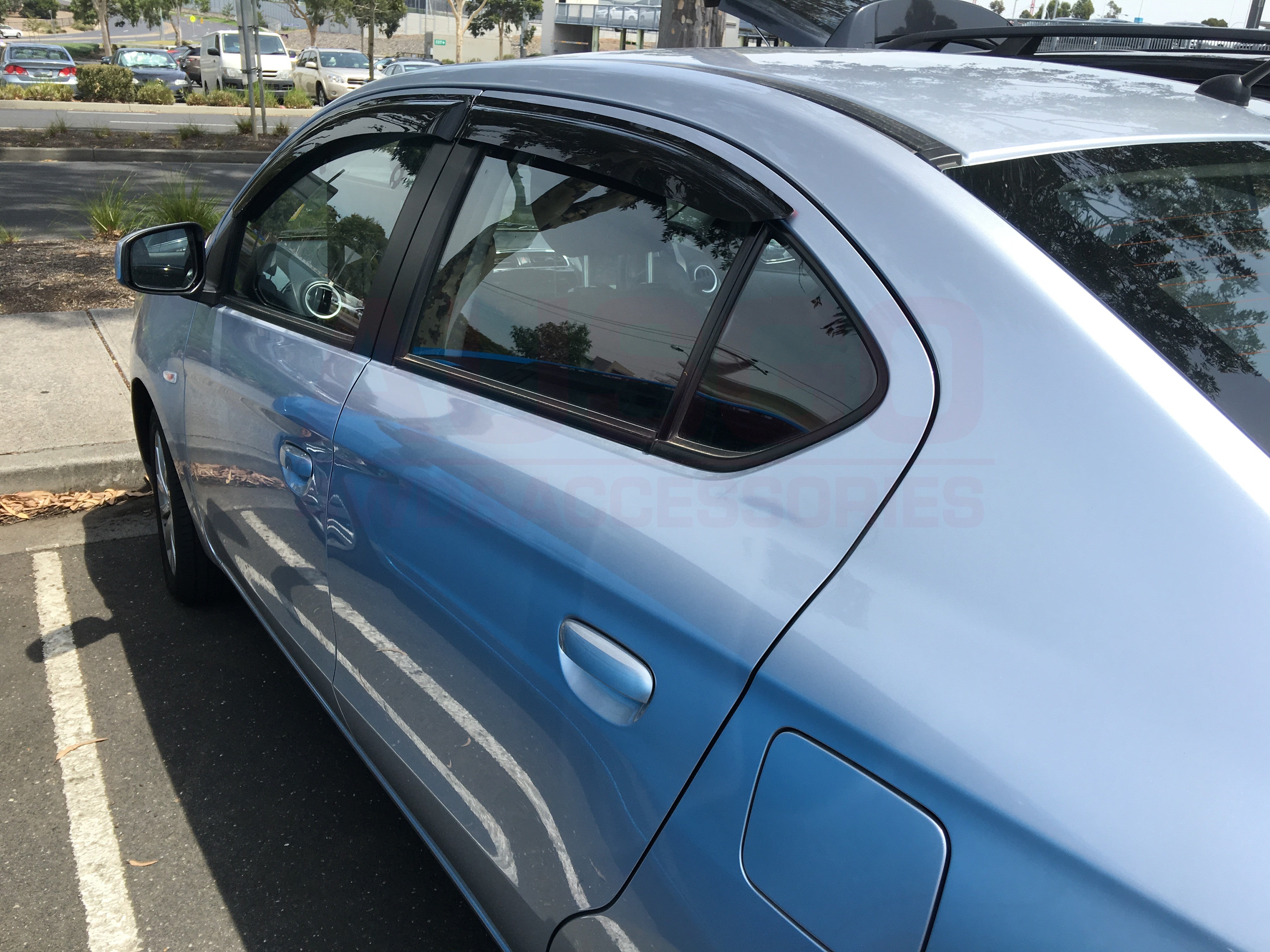 Weather Shields for Mitsubishi Mirage Sedan 2012-2023 | Rain Guards & Window Deflectors | Perfect for All-Weather Protection & Noise Reduction While Driving