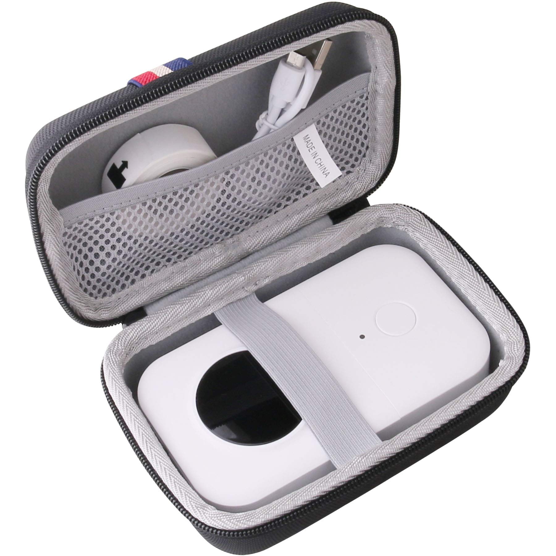 NiiMbot D11/D30 Label Maker Machine Hard EVA Carrying Case - Durable Black Protective Storage Box for Label Printer | Perfect for Office, Home & Travel Organization