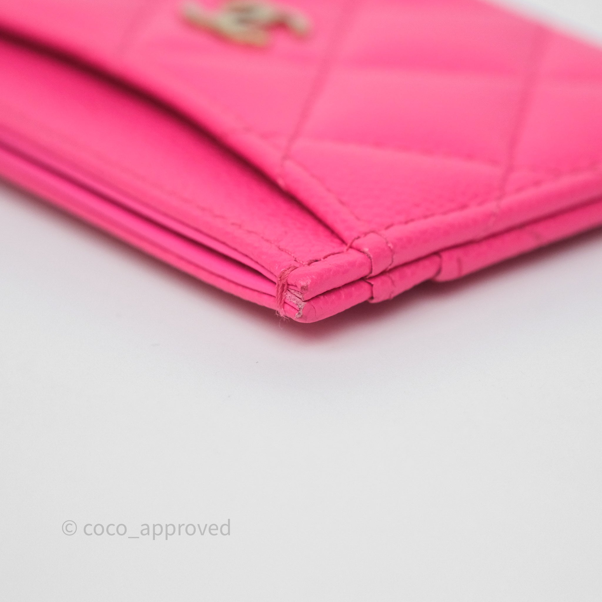 Chanel Classic Flap Card Holder in Pink Caviar Leather with Gold Hardware - Luxury Compact Wallet for Everyday Use & Gift Giving