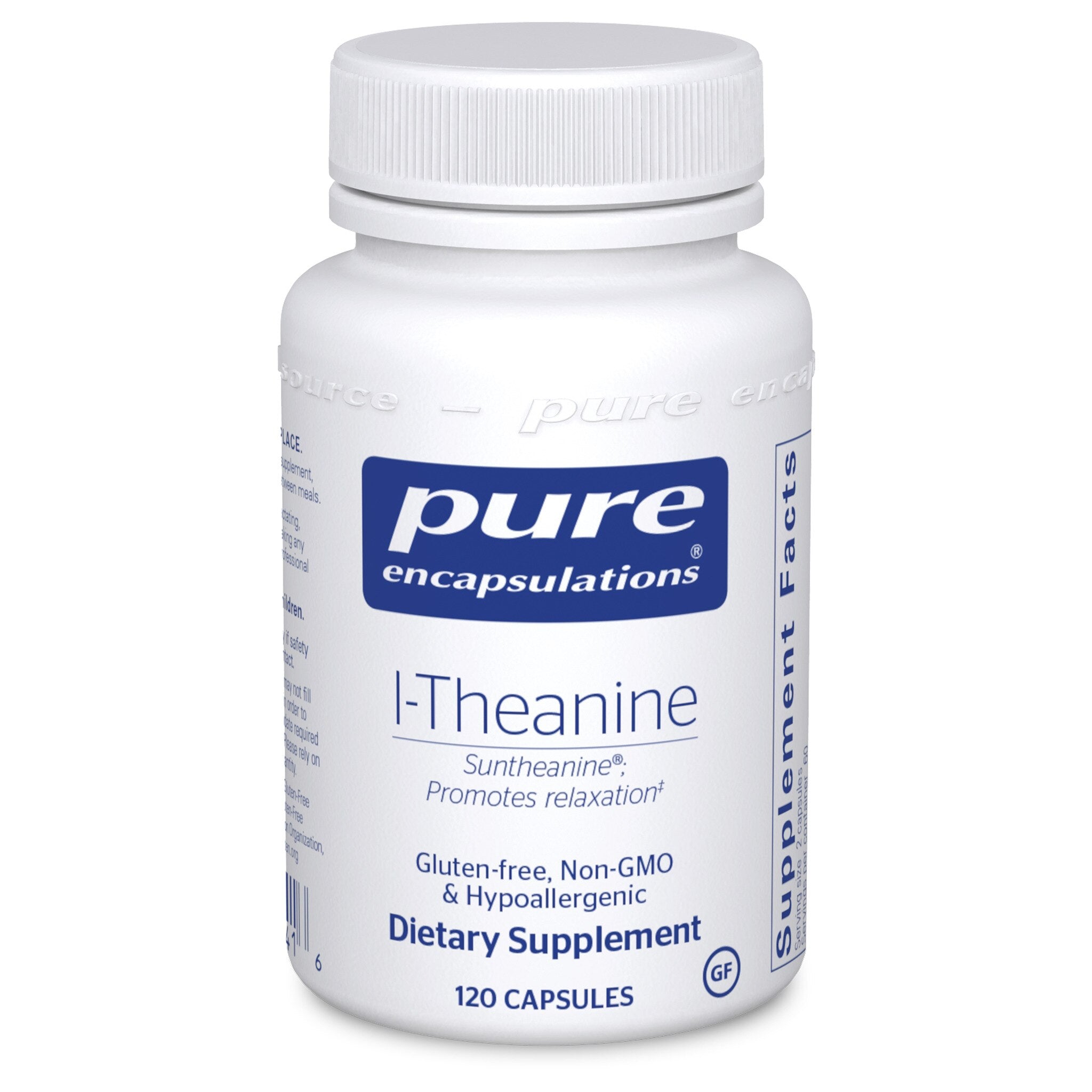 Pure Encapsulations L-Theanine 200mg | Stress Relief & Relaxation Supplement | Supports Calm Focus & Better Sleep | Vegan Capsules for Anxiety & Meditation