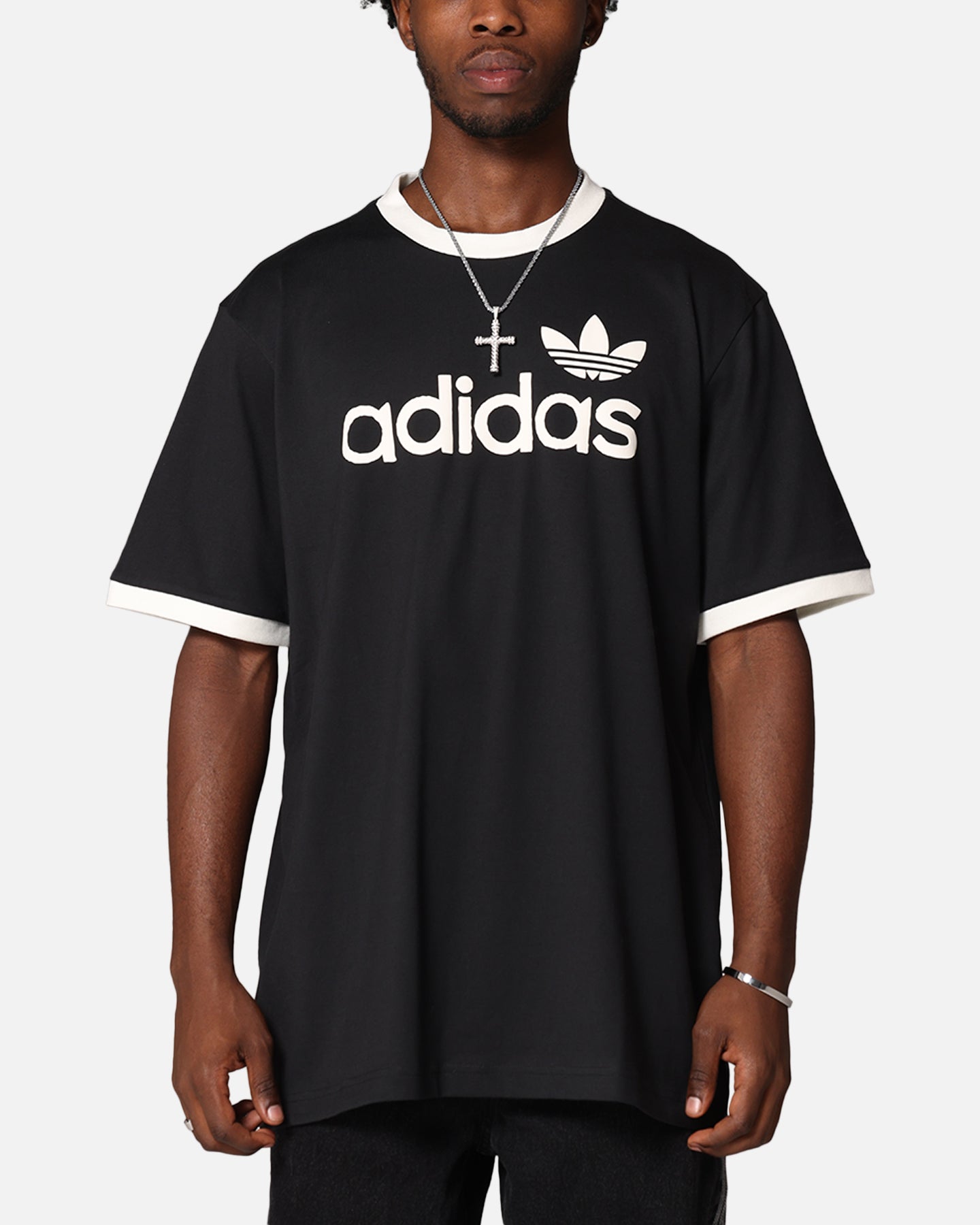 Adidas Classic Black T-Shirt for Men - Comfortable Cotton Casual Tee for Everyday Wear, Gym, and Street Style