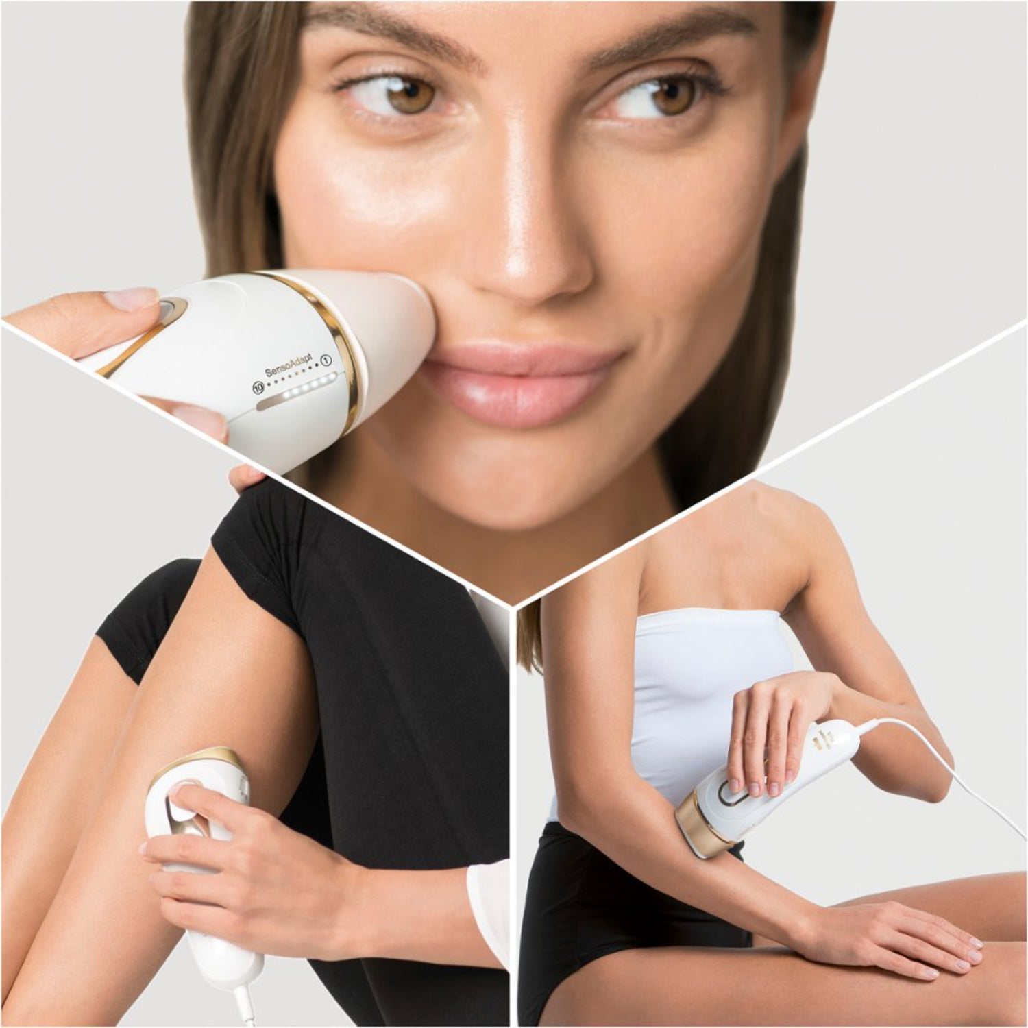 Braun PL5147 Silk Expert Pro5 IPL Hair Removal Device for Women & Men - Painless & Long-Lasting Hair Removal at Home | White Gold | Perfect for Legs, Underarms, Bikini Line & Facial Hair