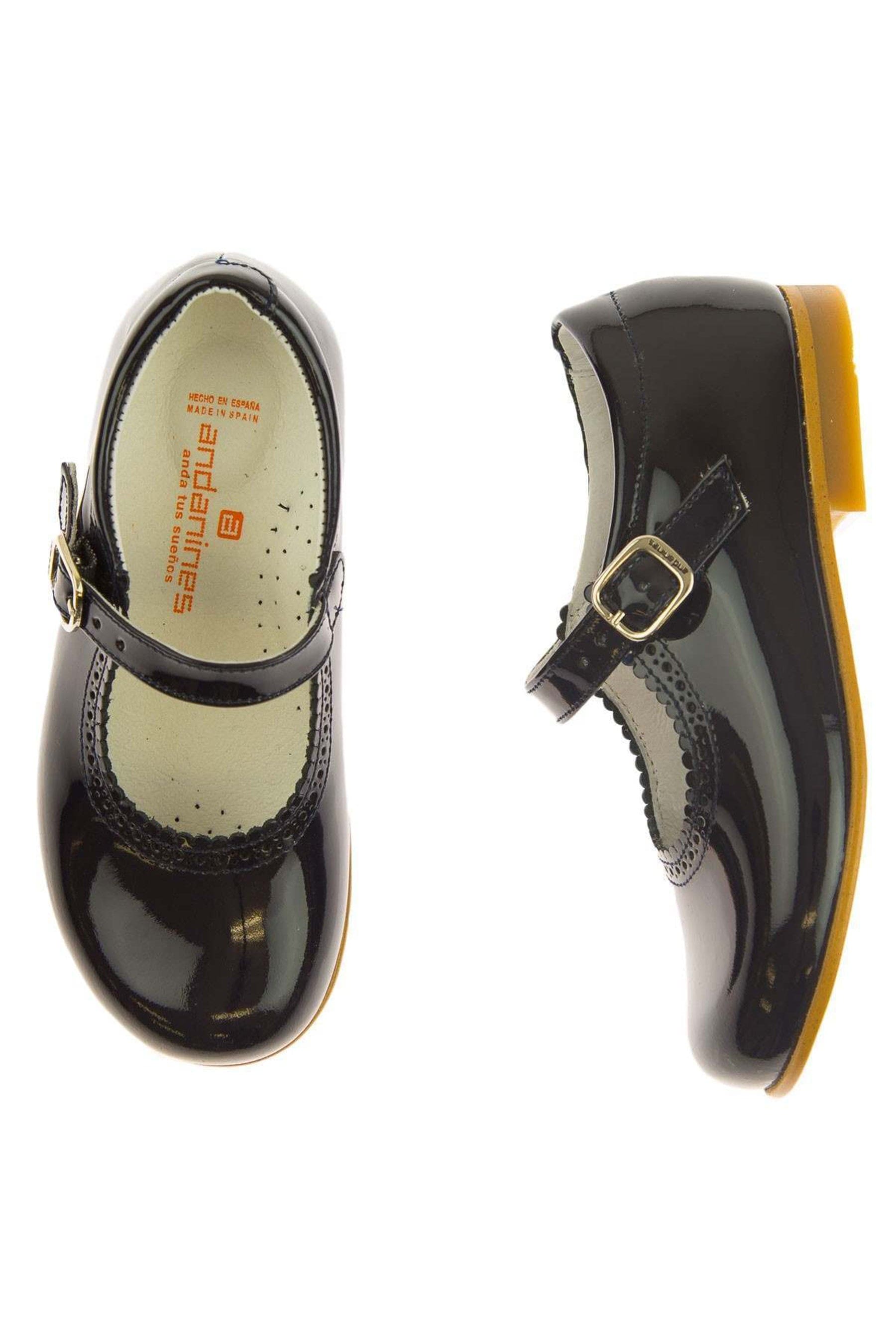 Andanines Girls Patent Leather Mary Jane Shoes - Shiny & Comfortable Dress Shoes for Toddler, Kids & Teens - Perfect for School, Parties & Special Occasions