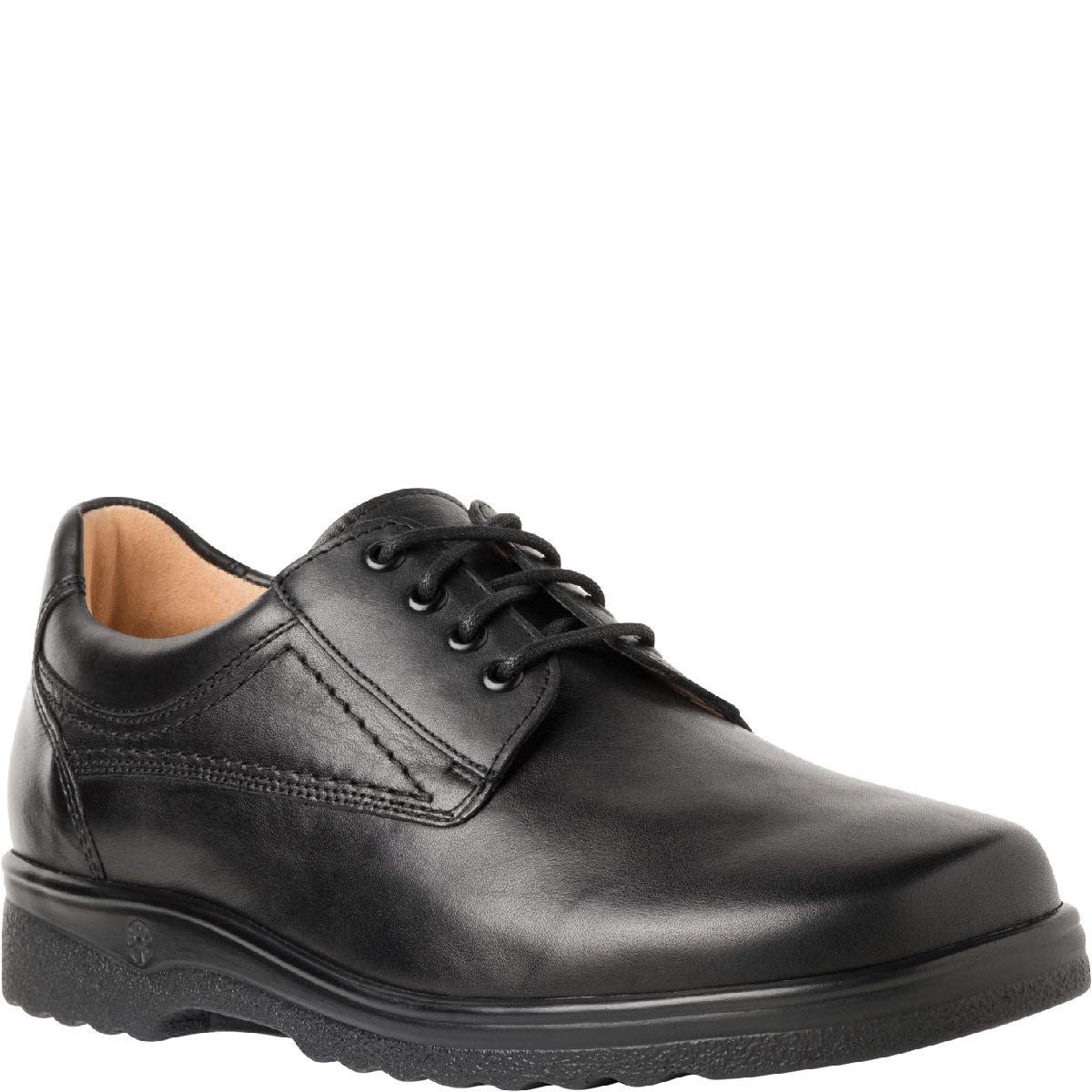 **Men's Black Leather Derby Shoes Size 6.5 - Classic Formal & Casual Dress Shoes for Office, Wedding & Business Events**