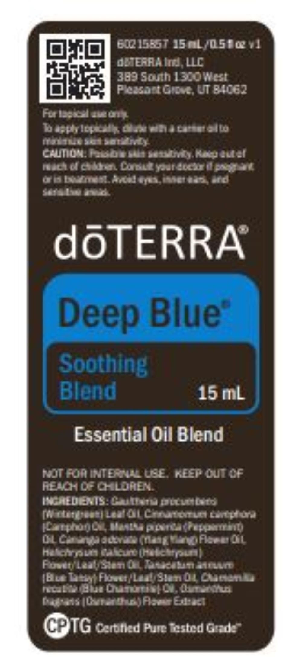 doTERRA Deep Blue Essential Oil Soothing Blend - 5ml (2 Pack) - Natural Pain Relief for Muscles & Joints - Perfect for Massage, Yoga & Post-Workout Recovery