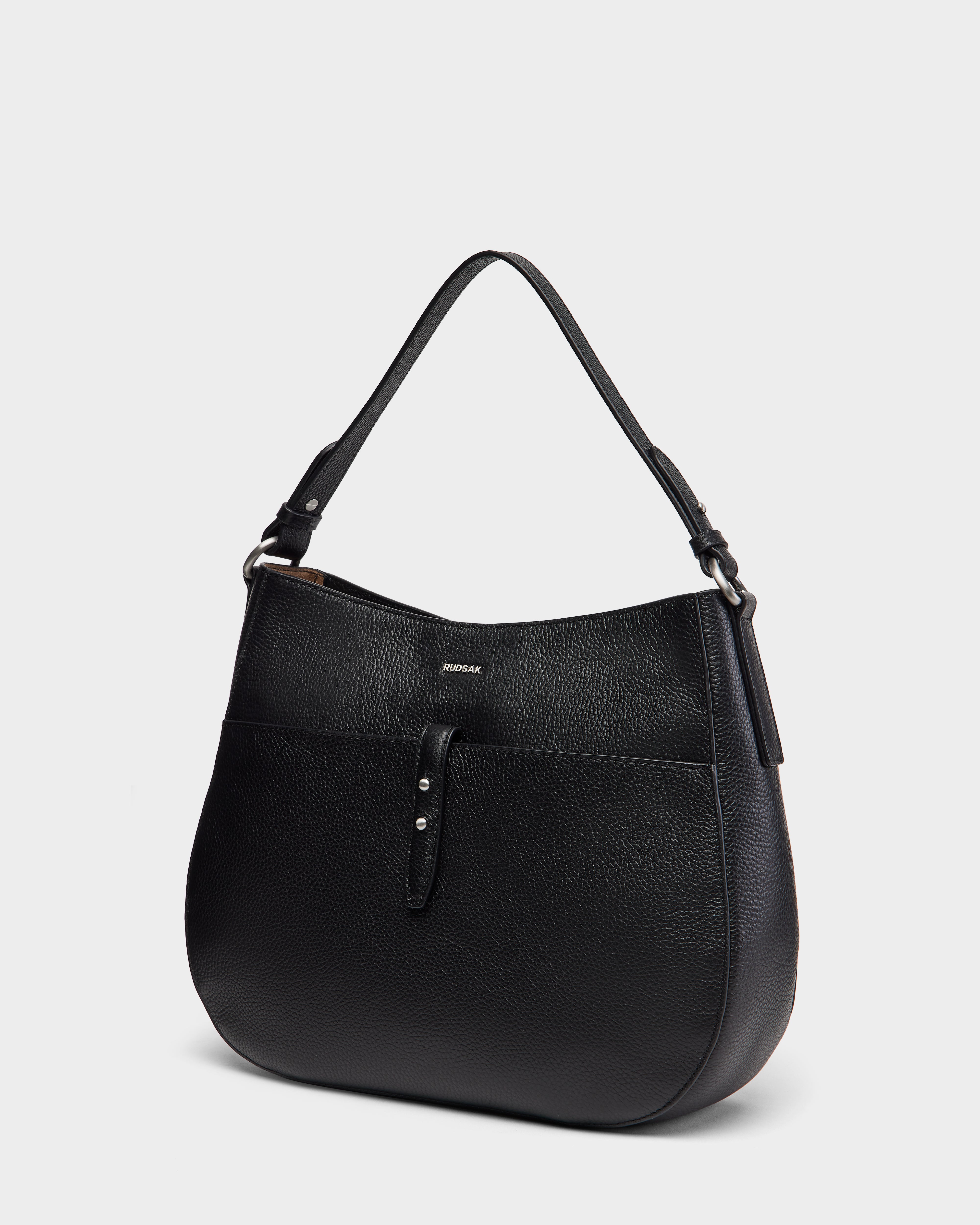 MATISSA L325002 Black Leather Crossbody Bag for Women - Stylish & Durable Everyday Purse for Work, Travel & Shopping