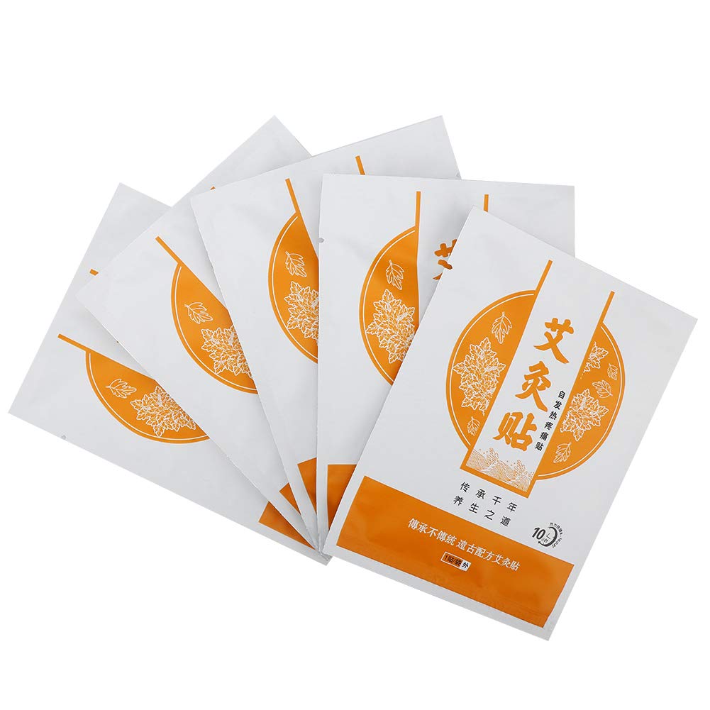 5pcs Self-Heating Moxibustion Patches with Wormwood - Pain Relief for Knee & Shoulder, Natural Herbal Therapy for Indoor/Outdoor Use - Perfect for Arthritis, Muscle Pain & Relaxation