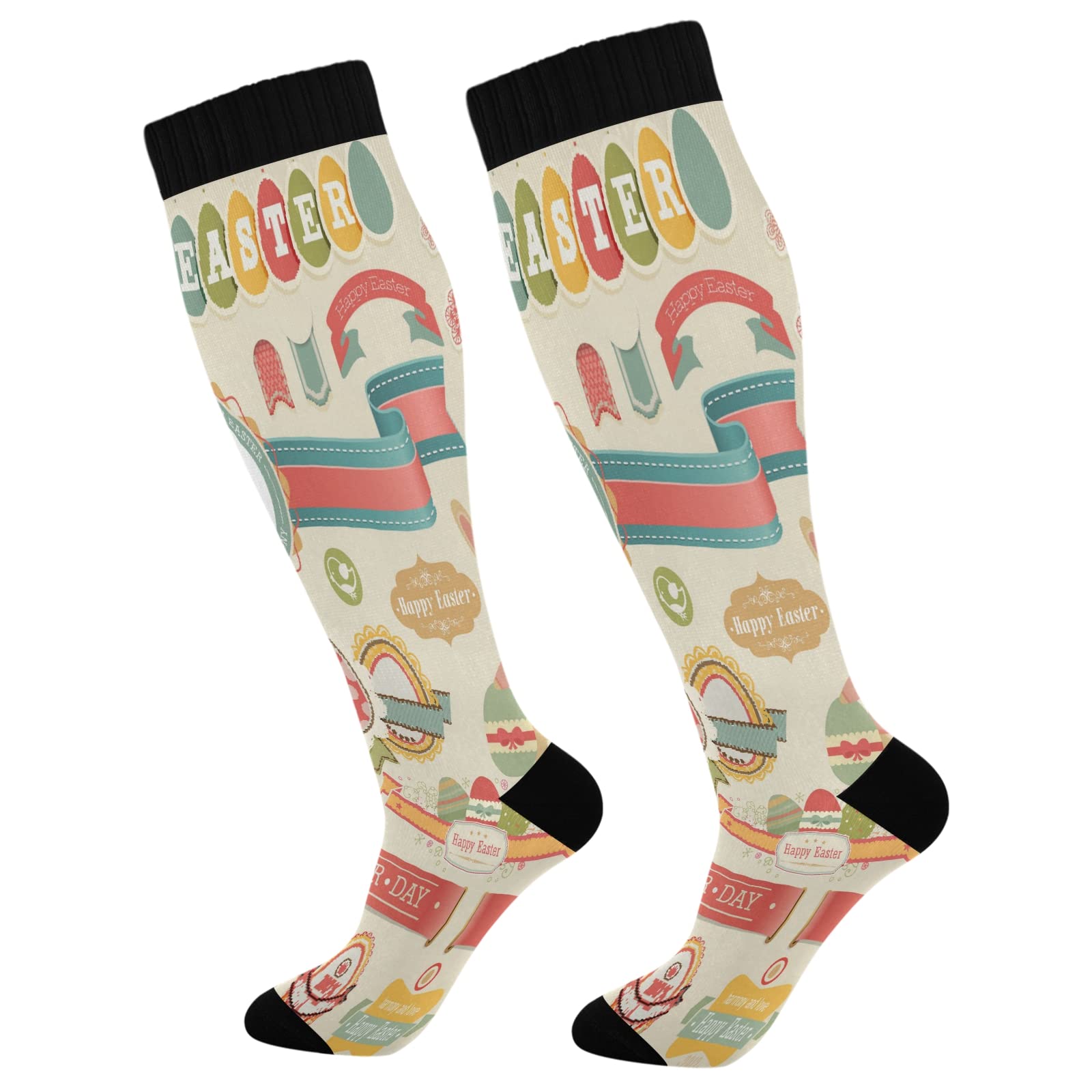 Best Compression Socks for Women & Men - Medical Grade Support Socks for Running, Cycling, Nursing & Travel - Improve Blood Circulation & Reduce Leg Fatigue