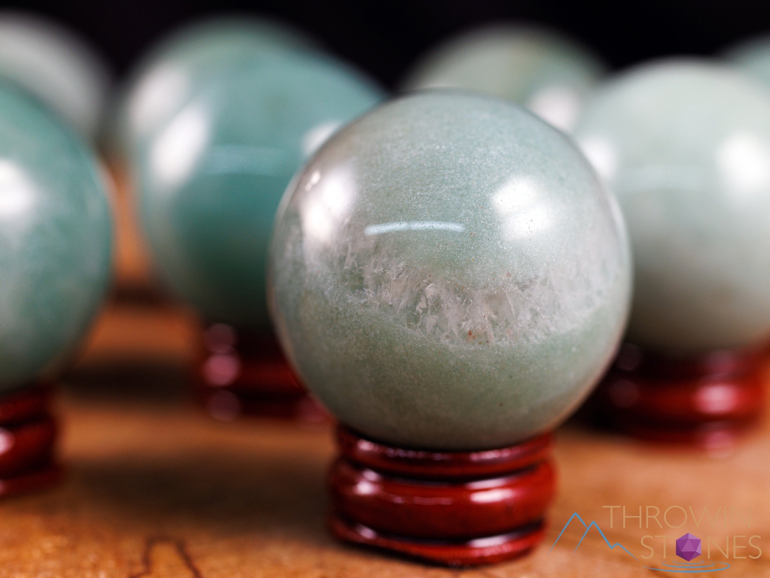 Green Aventurine Crystal Sphere - Healing Stone Ball for Meditation, Feng Shui, Home Decor & Housewarming Gift - Perfect for Spiritual Healing, Energy Balancing & Office Desk Decor (E0161)