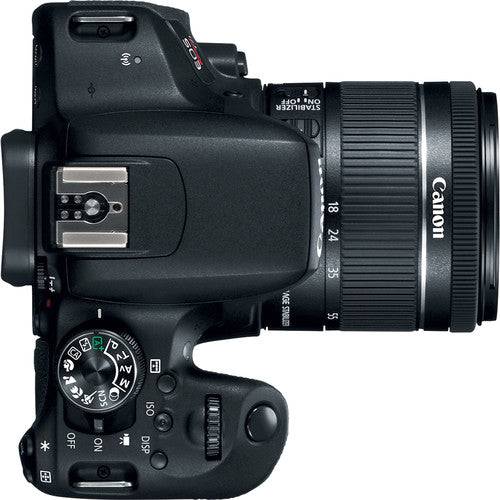 Canon EOS Rebel T7i/800D DSLR Camera with 18-55mm Lens, TTL Swivel Flash & 64GB Memory Card Bundle - Perfect for Travel Photography, Vlogging & Family Events