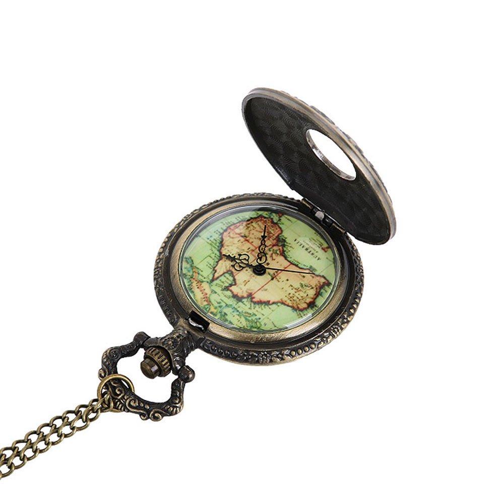 Vintage Chain Retro Pocket Watch Necklace - Classic Gift for Men & Women, Grandpa & Dad - Perfect for Weddings, Anniversaries & Special Occasions