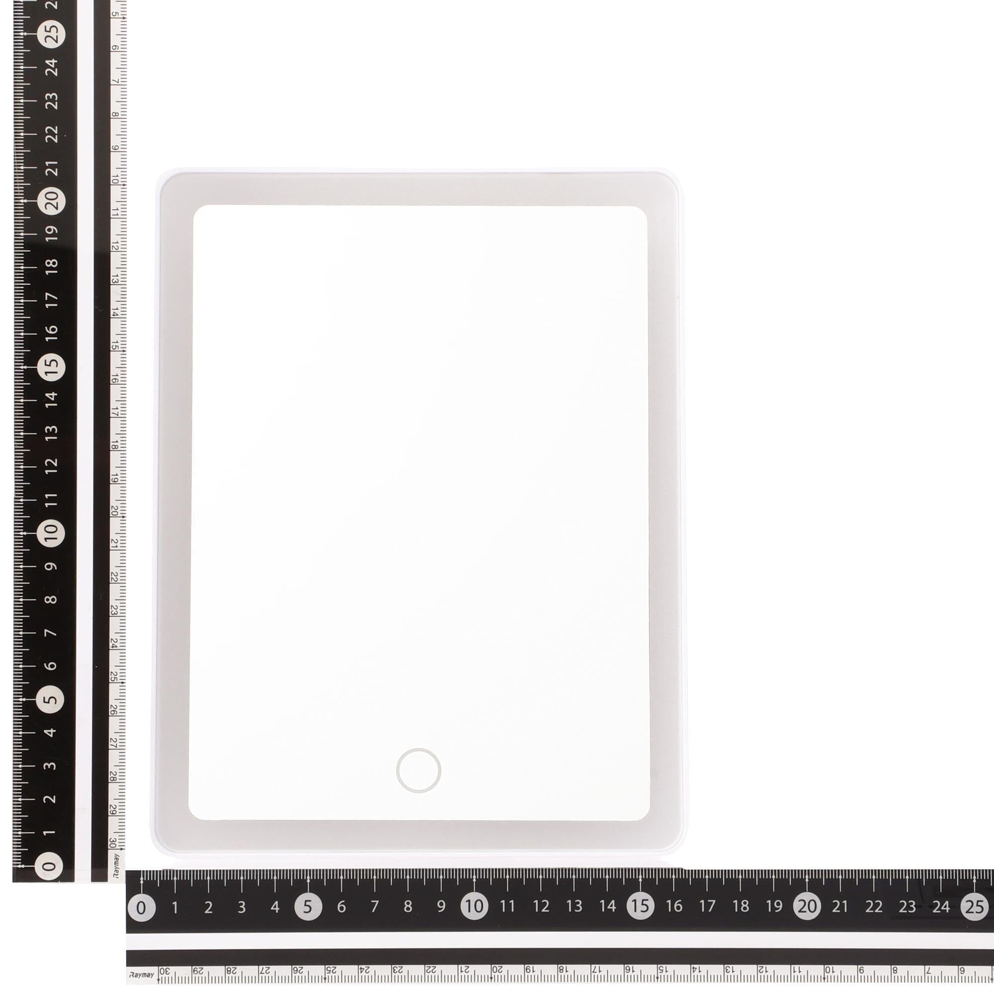 Lucio LED Stand Mirror with Adjustable Brightness - Vanity Makeup Mirror for Home & Salon - Perfect for Makeup, Skincare, and Hairstyling