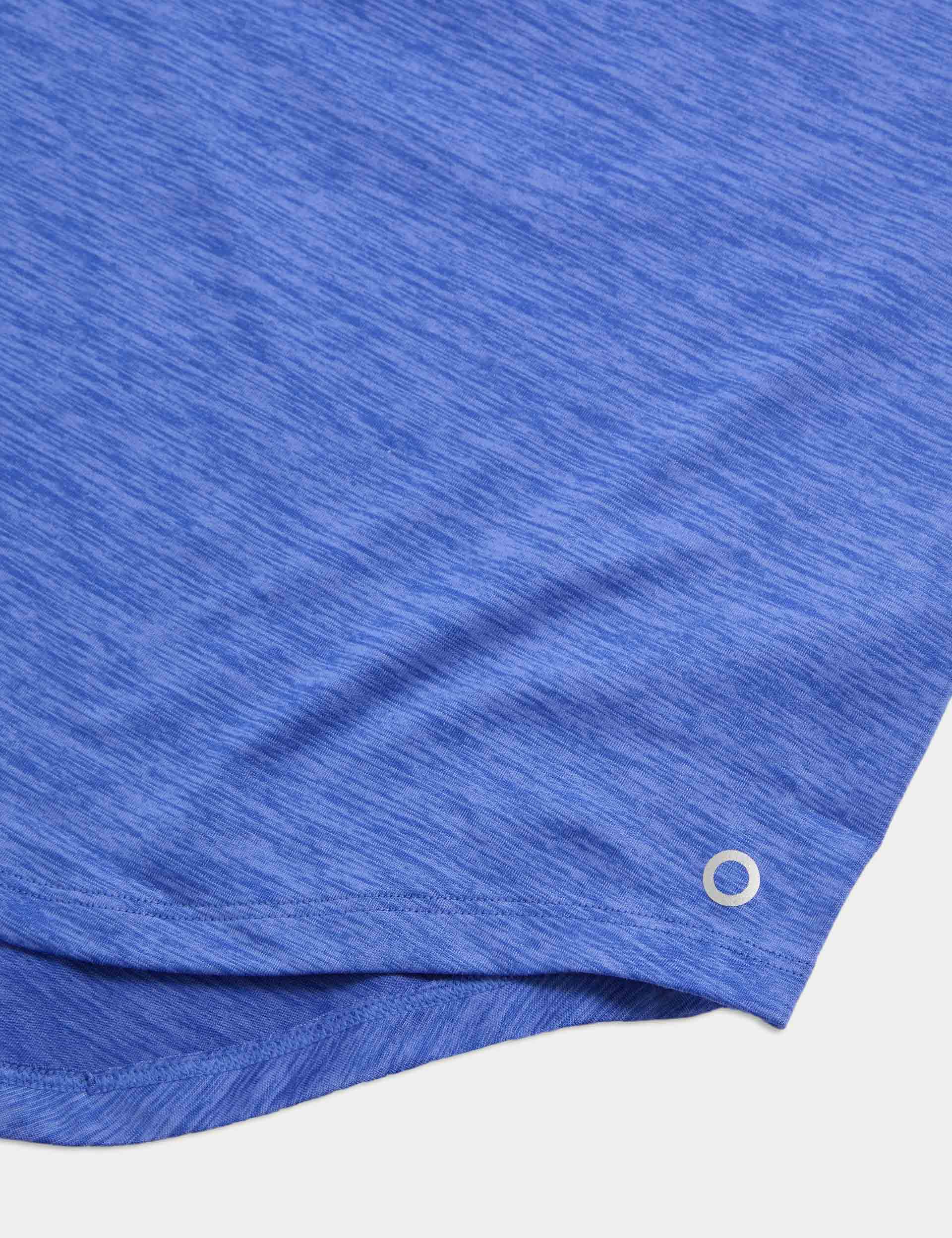 Women's Round Neck Relaxed Vest Top in Cobalt Blue - Soft & Comfortable Casual Wear for Everyday Outfits, Gym, or Layering