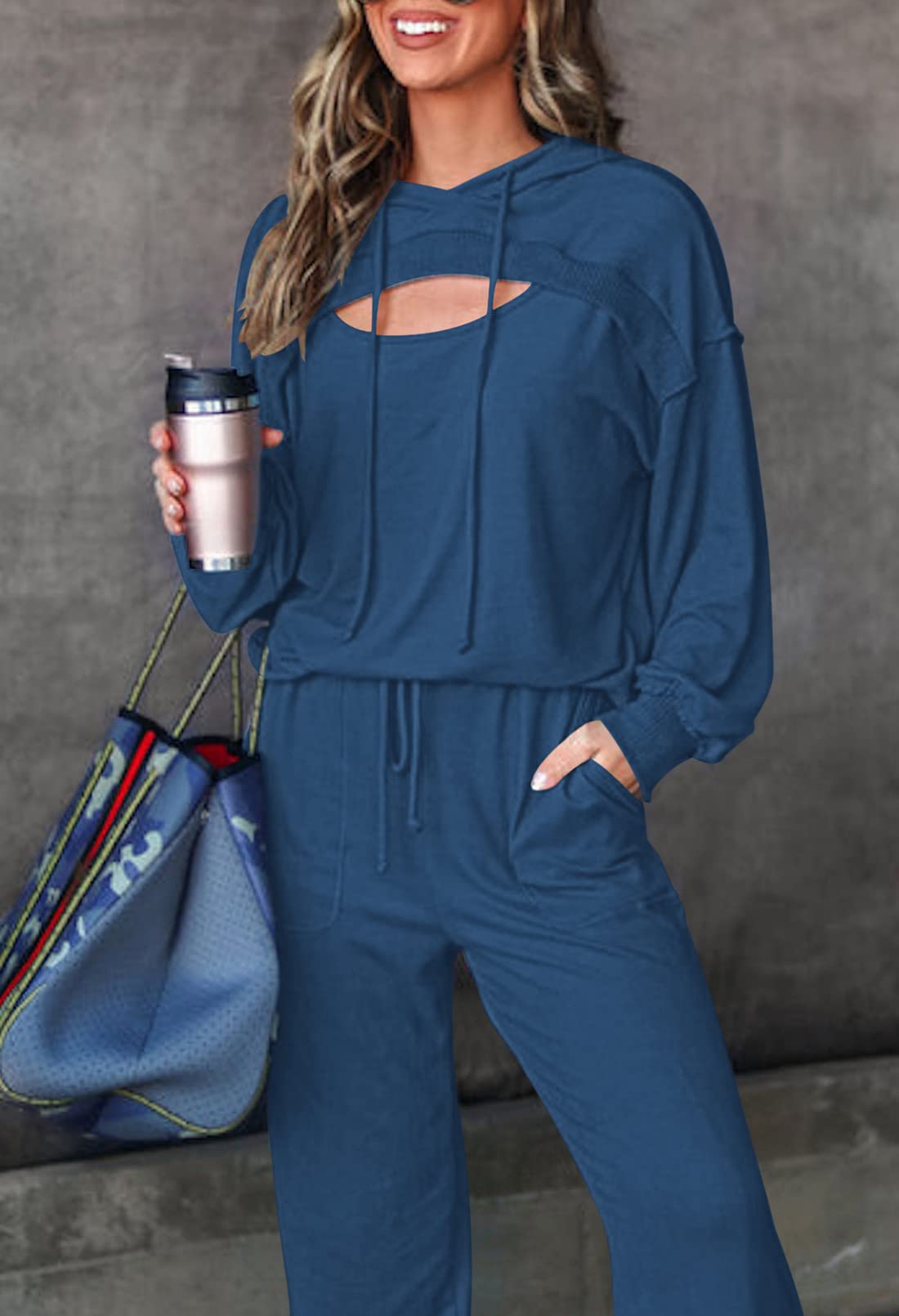 Pink Queen Women's 2-Piece Sweatsuit Set - Lounge & Workout Outfit