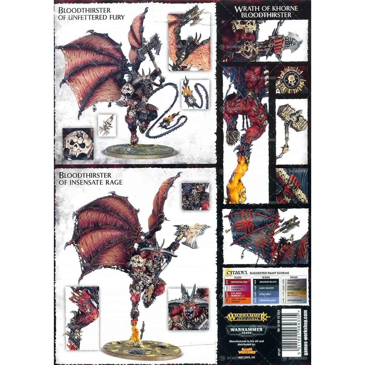 Games Workshop Chaos Daemons Khorne Bloodthirster - Warhammer 40K & AOS Miniature for Tabletop Gaming & Collecting