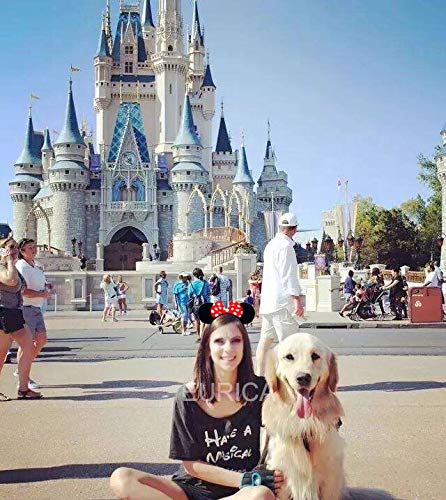 EUICAE Mouse Ears Headband - 12 Pack Costume Accessories for Adults & Kids (Black, Red, Pink) - Perfect for Disney Theme Parks, Birthday Parties, Cosplay & Halloween Celebrations