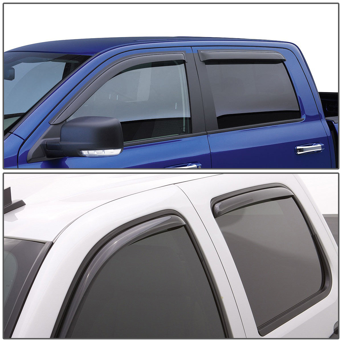 BMW 325XI 328I Wind Deflectors (2006-2012) - Smoked Acrylic Window Visors & Rain Guards - 4 Piece Set - Perfect for All-Weather Protection & Enhanced Style
