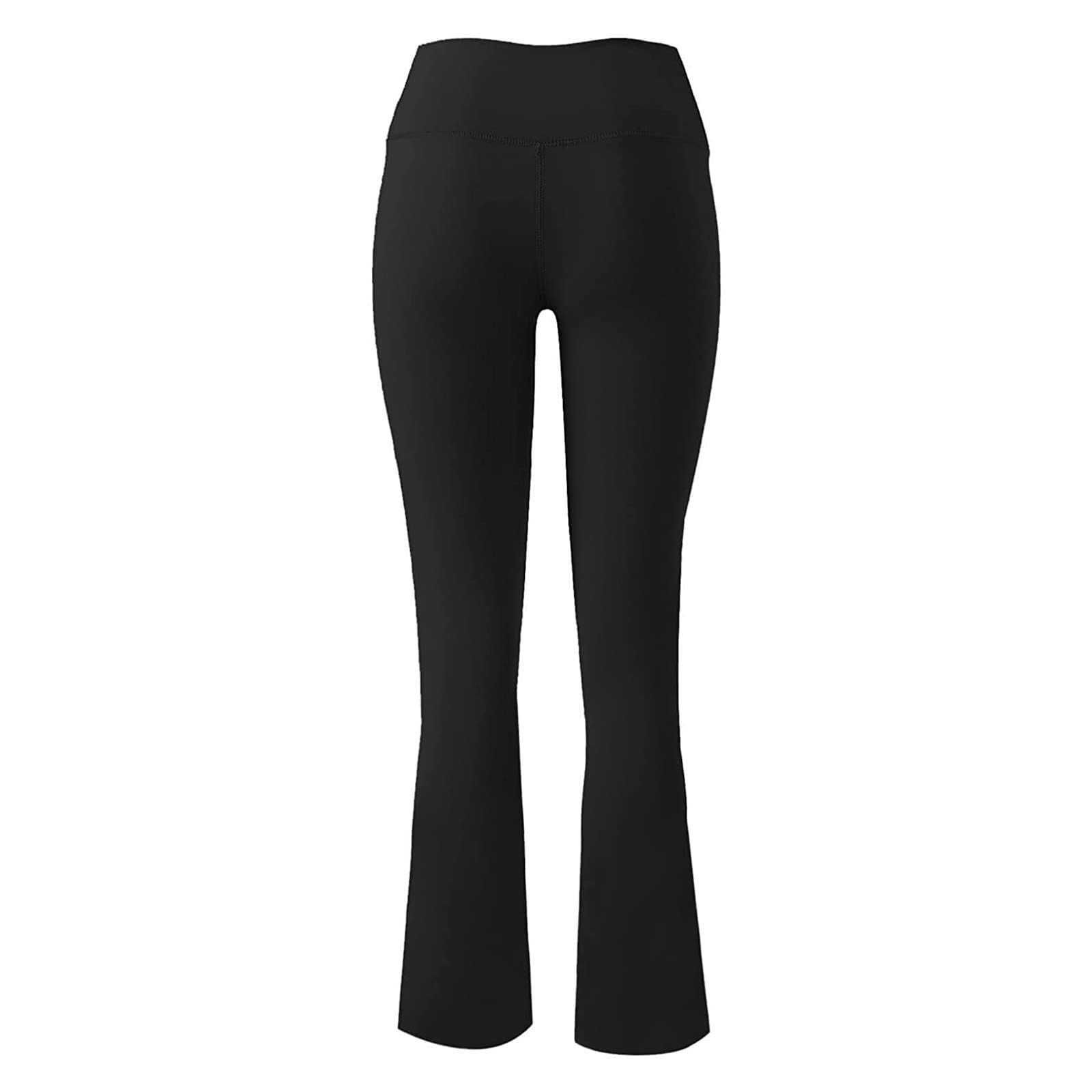 **JEGULV Women's Work Leggings - High Waisted Flare Yoga Pants for Petite & Regular Sizes - Comfortable & Stretchy for Office, Gym & Casual Wear (Gray & Black) - Amazon Prime Day Deals 2024**